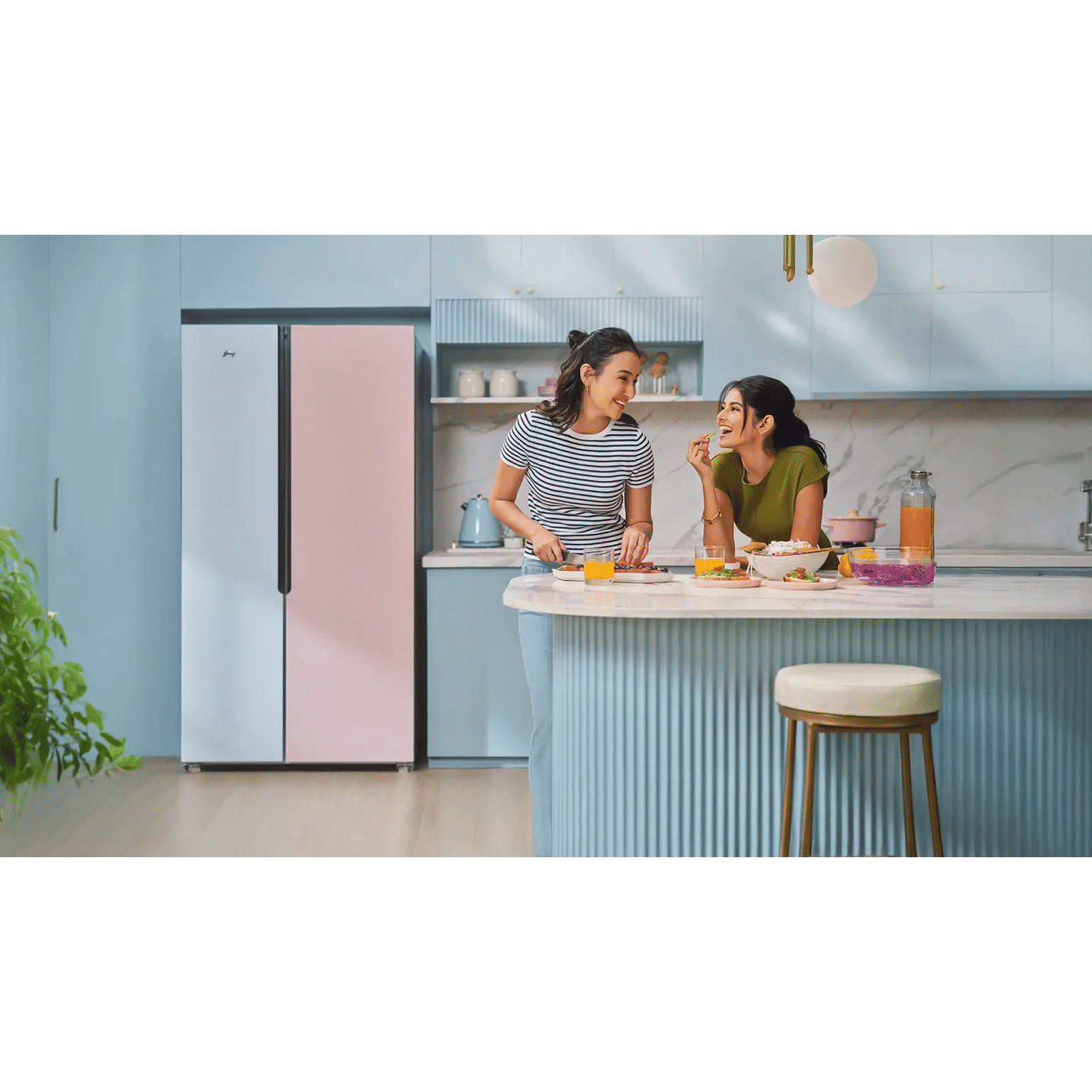 Godrej 600 Litres 3 Star Frost Free Side by Side Refrigerator with Powered By AI (RS EONVELVET 646C RIT, Opera Rose) Godrej 600 Litres 3 Star Frost Free Side by Side Refrigerator with Powered By AI (RS EONVELVET 646C RIT, Opera Rose)_6