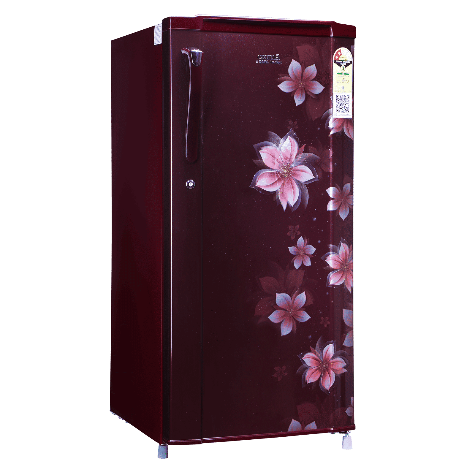 Croma 185 Litres 2 Star Direct Cool Single Door Refrigerator with Anti Fungal Gasket (Wine Floral) Croma 185 Litres 2 Star Direct Cool Single Door Refrigerator with Anti Fungal Gasket (Wine Floral)_7