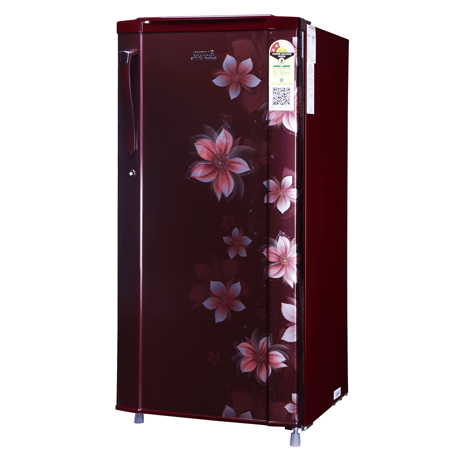Croma 185 Litres 2 Star Direct Cool Single Door Refrigerator with Anti Fungal Gasket (Wine Floral) Croma 185 Litres 2 Star Direct Cool Single Door Refrigerator with Anti Fungal Gasket (Wine Floral)_3