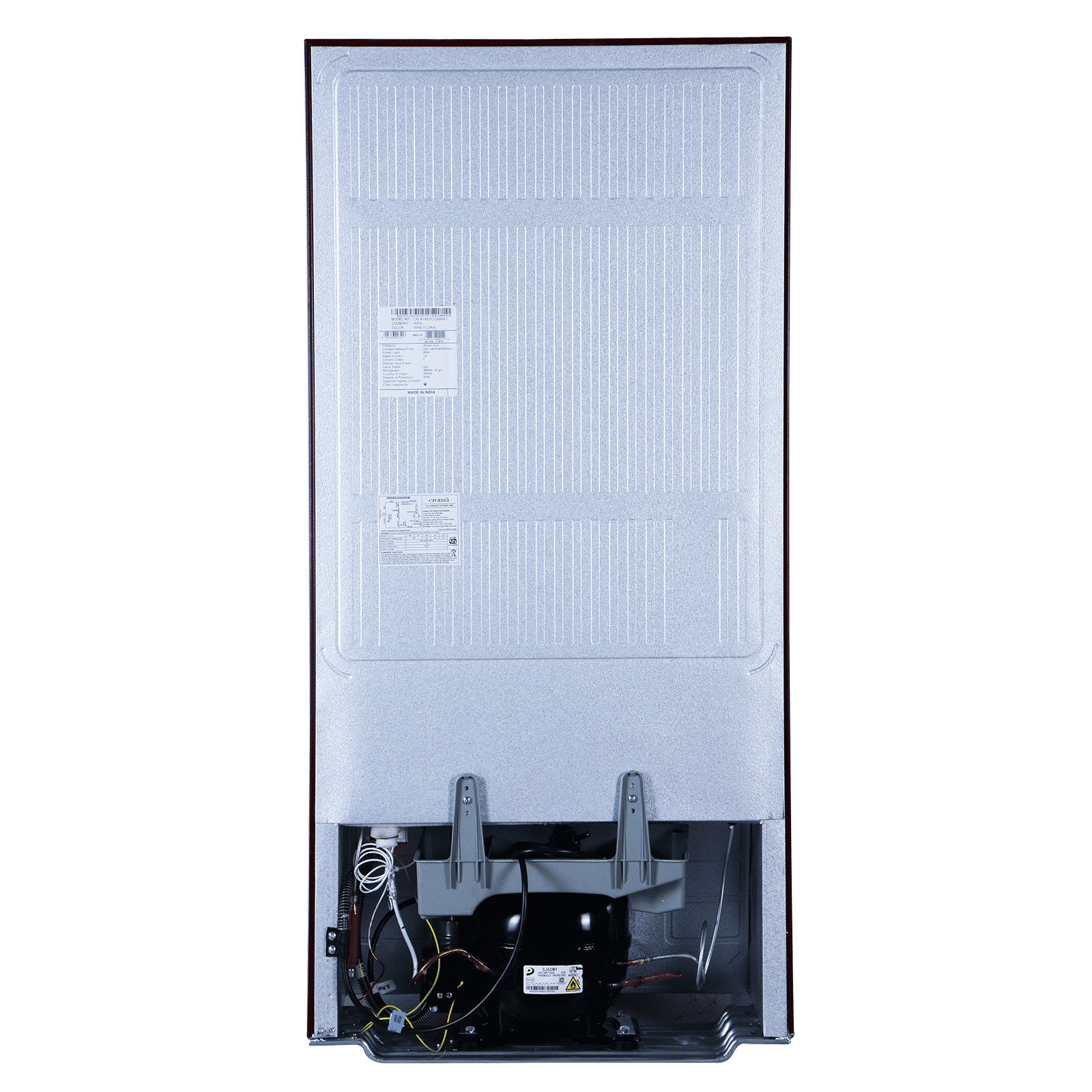 Croma 185 Litres 2 Star Direct Cool Single Door Refrigerator with Anti Fungal Gasket (Wine Floral) Croma 185 Litres 2 Star Direct Cool Single Door Refrigerator with Anti Fungal Gasket (Wine Floral)_6