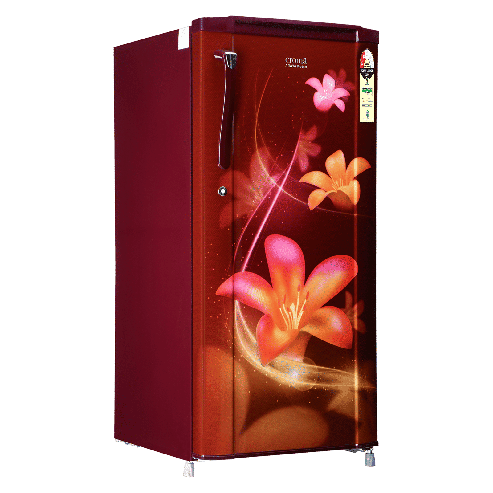 Croma 185 Litres 2 Star Direct Cool Single Door Refrigerator with Anti Fungal Gasket (Red Erika)_3