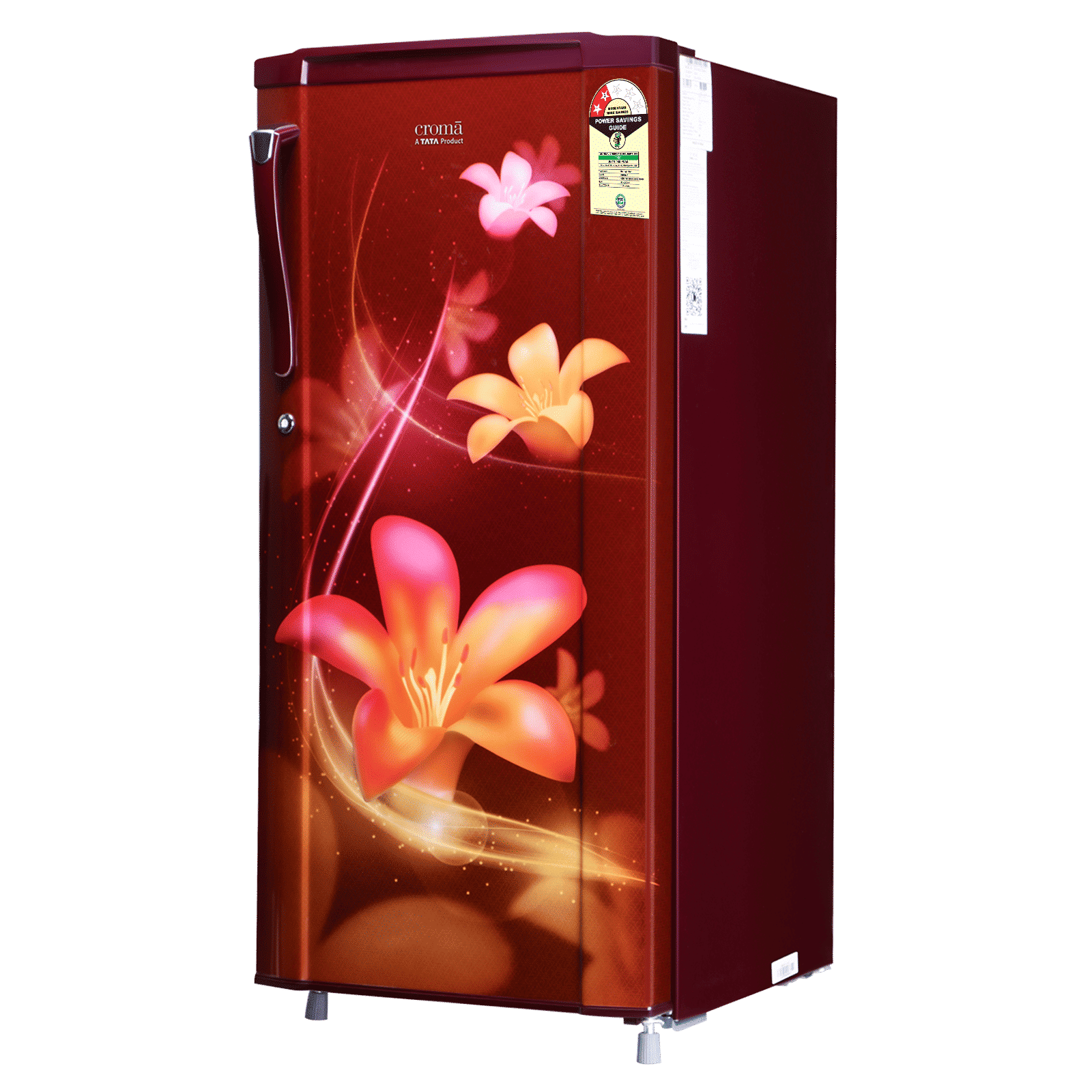 Croma 185 Litres 2 Star Direct Cool Single Door Refrigerator with Anti Fungal Gasket (Red Erika)_4