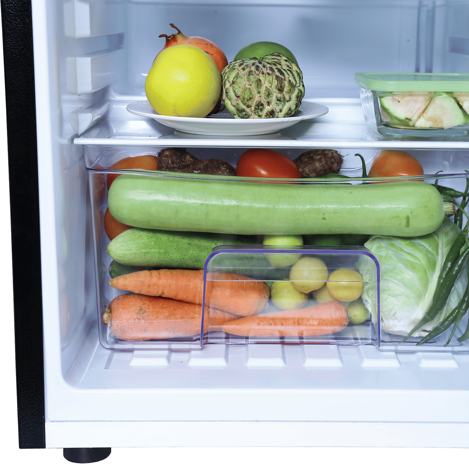 Croma 84 Litres 2 Star Direct Cool Single Door Refrigerator with Anti Fungal Gasket (Black)_15