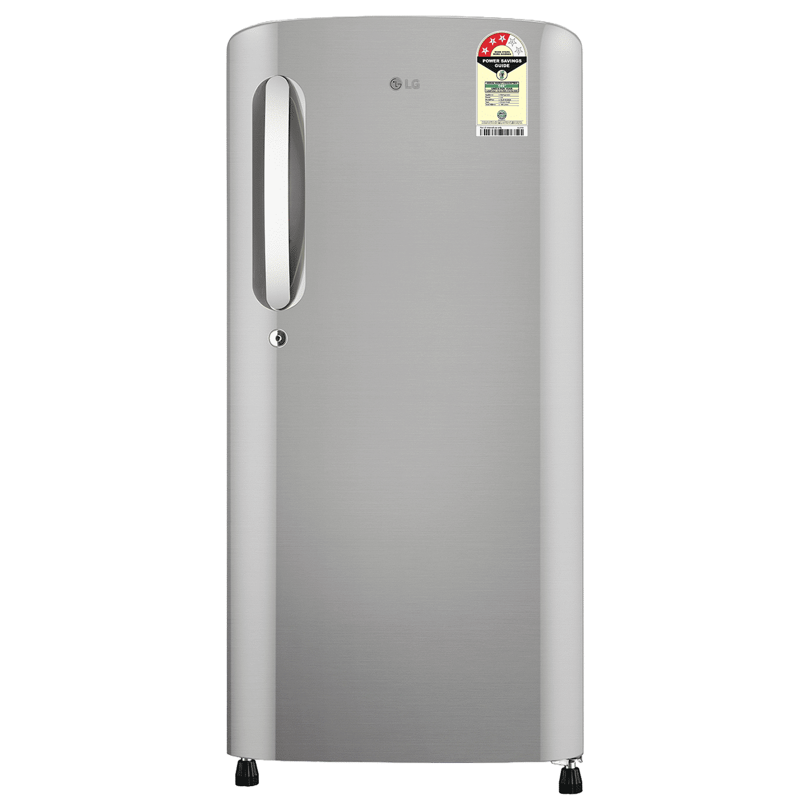 LG 185 Litres 3 Star Direct Cool Single Door Refrigerator with Smart Inverter Compressor (GLD1936YAPZ, Shiny Steel)_1