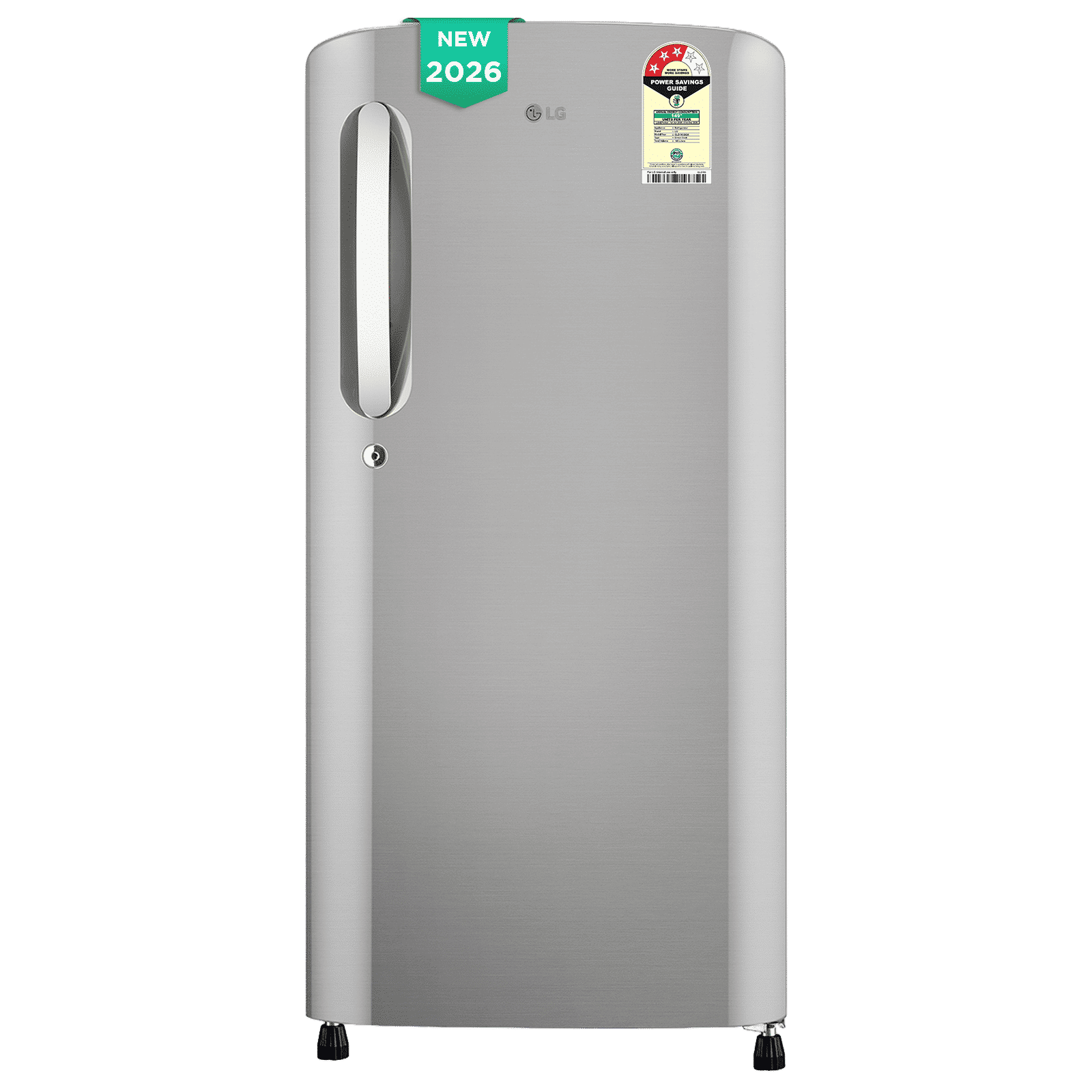 LG 185 Litres 3 Star Direct Cool Single Door Refrigerator with Smart Inverter Compressor (GLD1936YAPZ, Shiny Steel) (2026 Model)_1