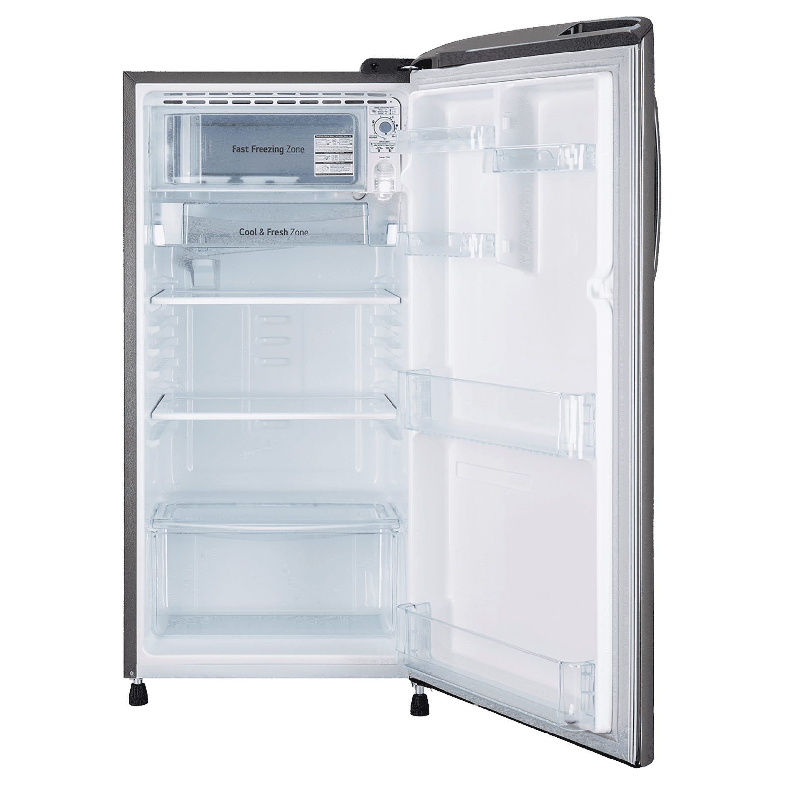 LG 185 Litres 3 Star Direct Cool Single Door Refrigerator with Smart Inverter Compressor (GLD1936YAPZ, Shiny Steel)_7