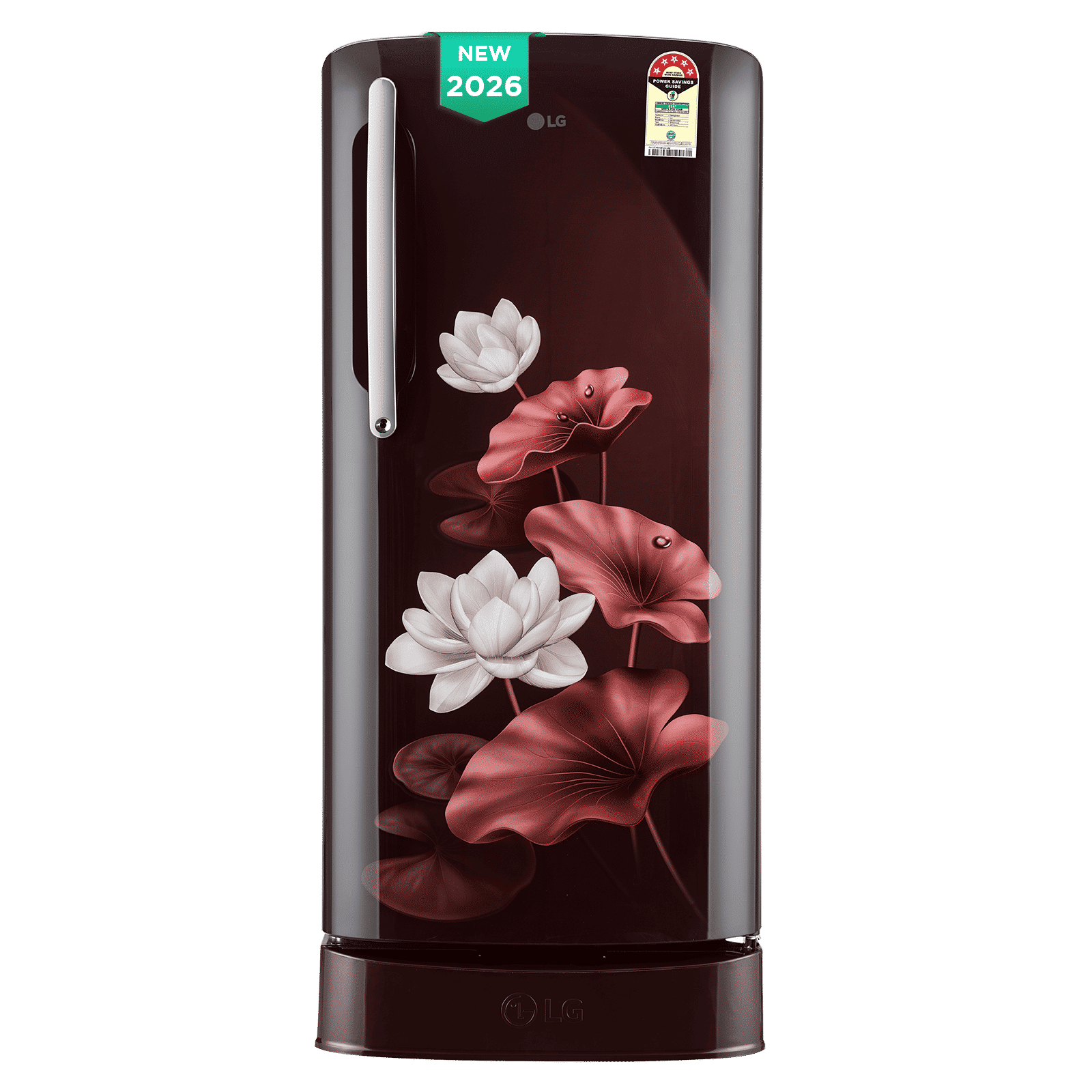 LG 201 Litres 5 Star Direct Cool Single Door Refrigerator with Smart Inverter Compressor (GLD2156ZHSL, Scarlet Lotus) (2026 Model)_1