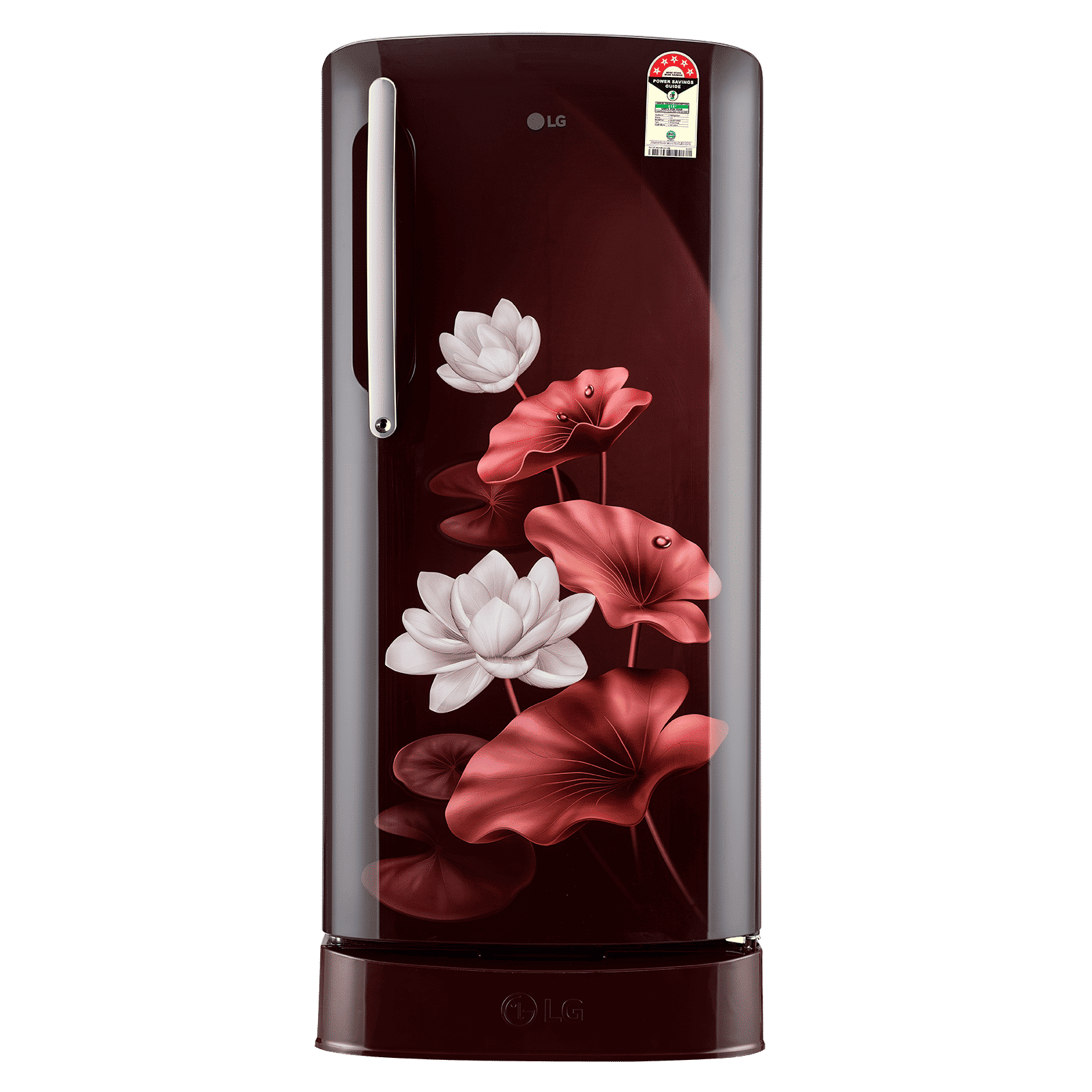 LG 201 Litres 5 Star Direct Cool Single Door Refrigerator with Smart Inverter Compressor (GLD2156ZHSL, Scarlet Lotus)_1