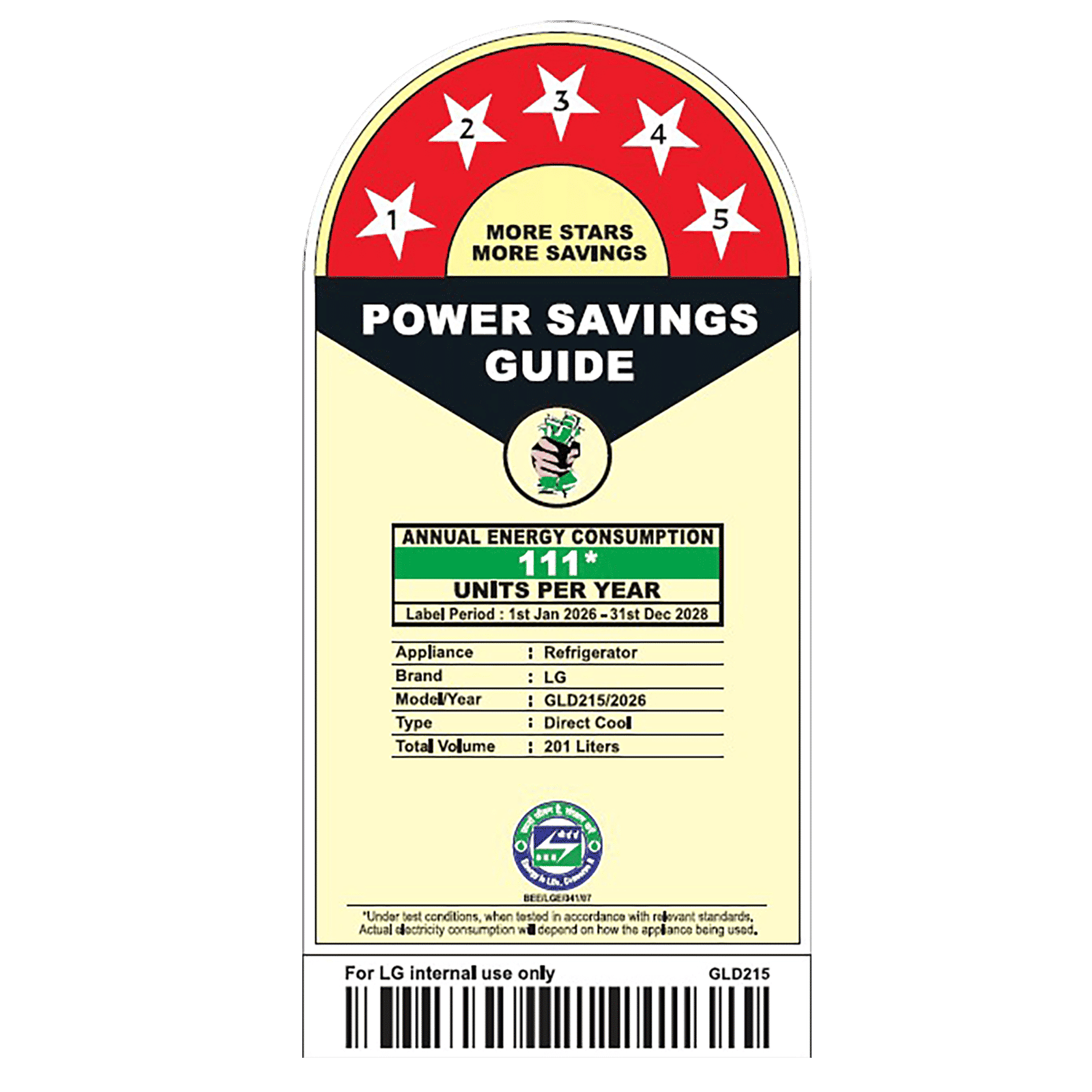 LG 201 Litres 5 Star Direct Cool Single Door Refrigerator with Smart Inverter Compressor (GLD2156ZHSL, Scarlet Lotus)_2