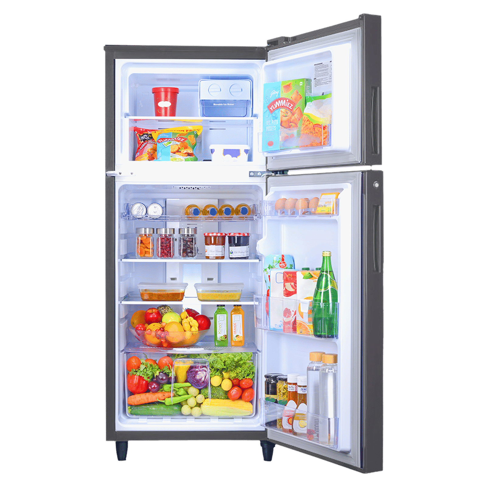 Godrej 238 Litres 2 Star Frost Free Double Door Refrigerator with Nano Shield Technology (RT EONALPHA 270BN RI ST GL, Steel Grey) (2026 Model) Godrej 238 Litres 2 Star Frost Free Double Door Refrigerator with Nano Shield Technology (RT EONALPHA 270BN RI ST GL, Steel Grey) (2026 Model)_3