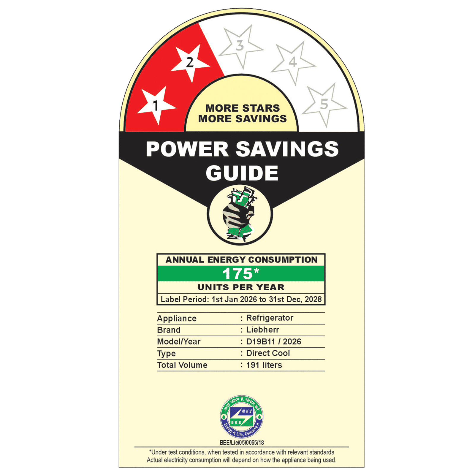 LIEBHERR Plus 191 Litres 2 Star Direct Cool Single Door Refrigerator with Hands-free Opening (DFPsiB 1931, Grey)_2