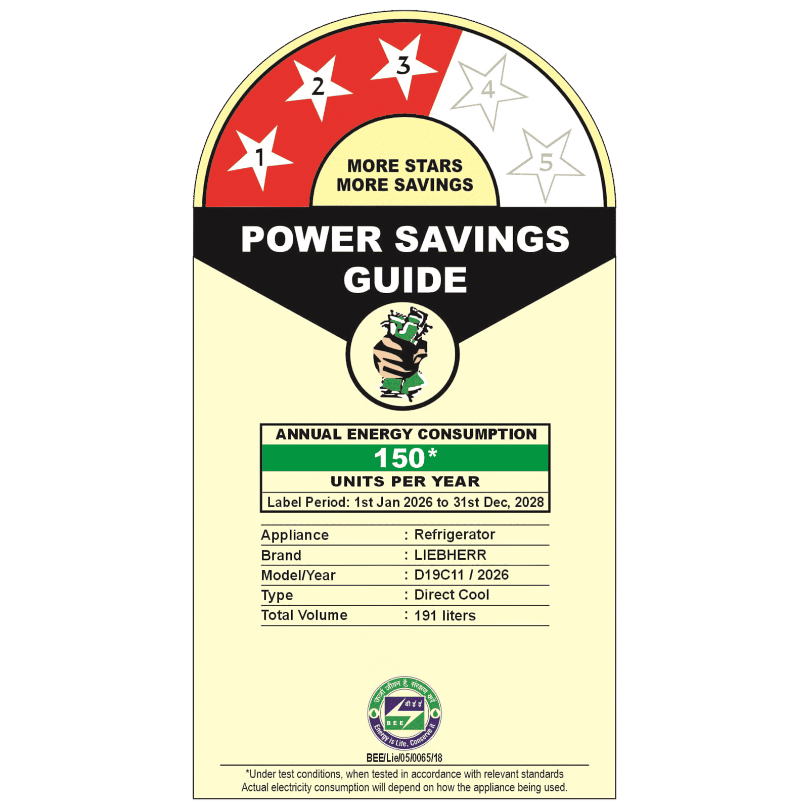 LIEBHERR Plus 191 Litres 3 Star Direct Cool Single Door Refrigerator with Hands-free Opening (DFPpsC 1931, Purple Strings)_2