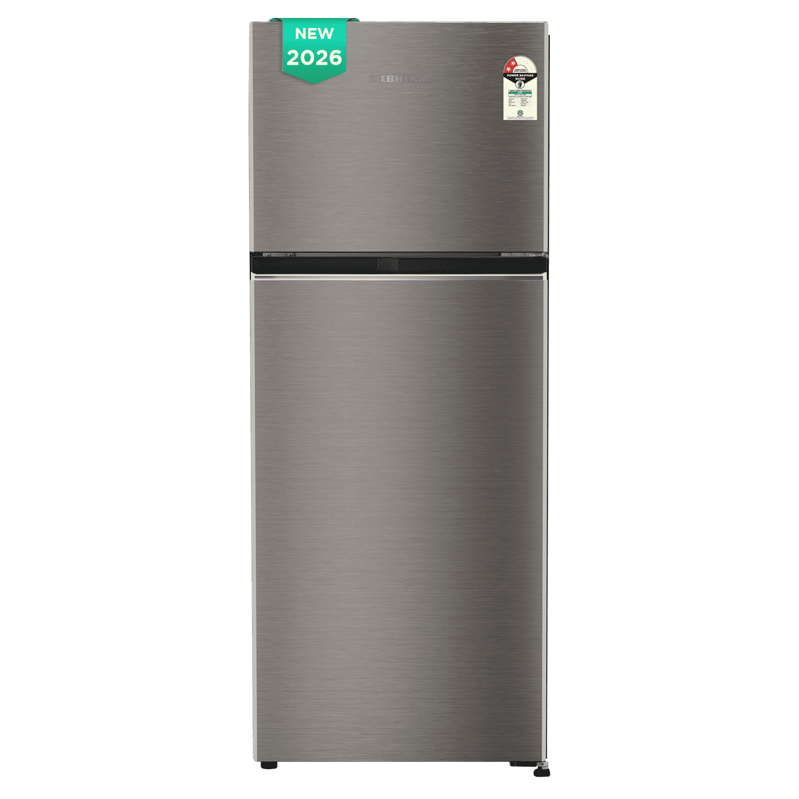 LIEBHERR Pure 225 Litres 2 Star Frost Free Double Door Refrigerator with Central Power Cooling Technology (TCHgsB 2411, Grey Steel) (2026 Model)_1