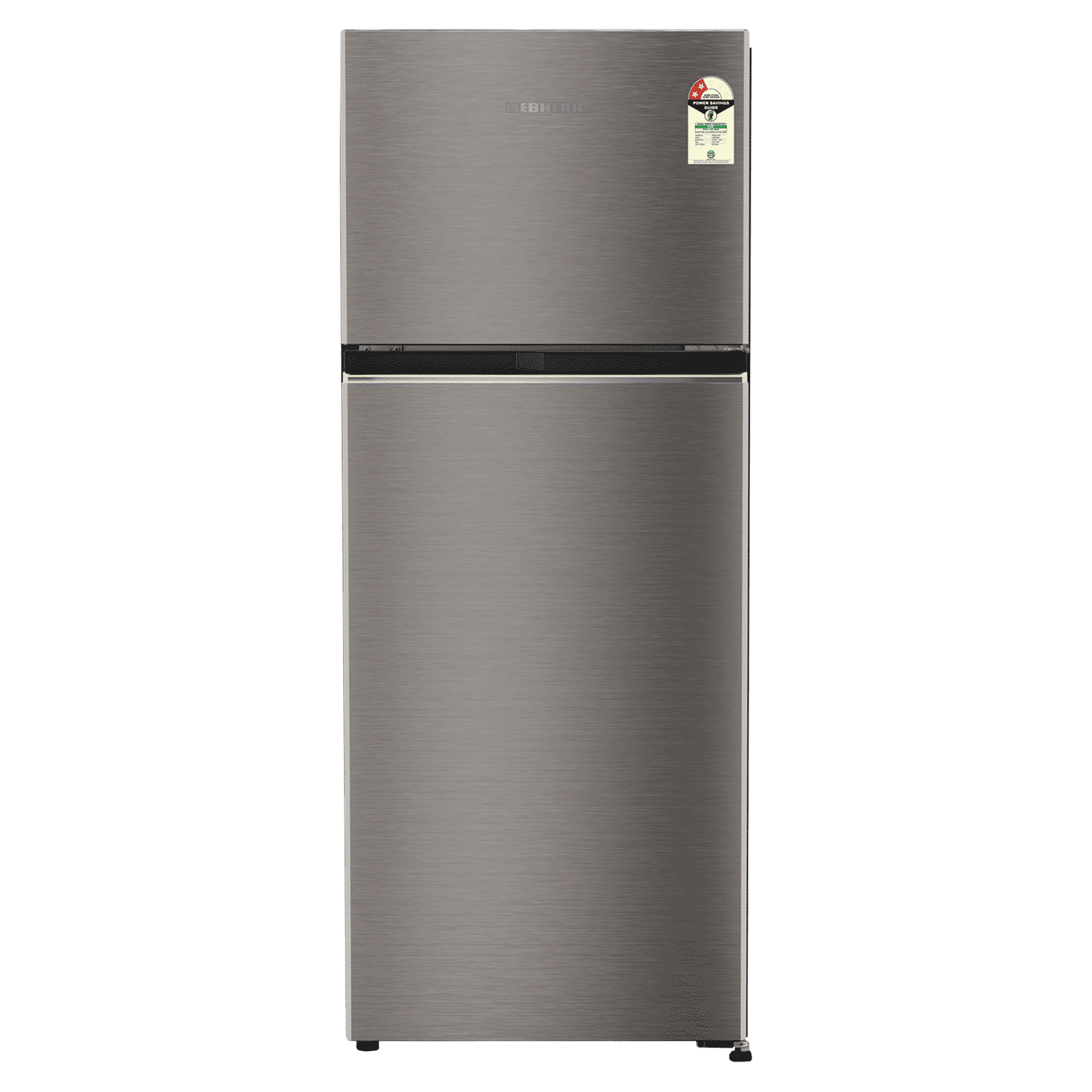 LIEBHERR Pure 225 Litres 2 Star Frost Free Double Door Refrigerator with Central Power Cooling Technology (TCHgsB 2411, Grey Steel)_1
