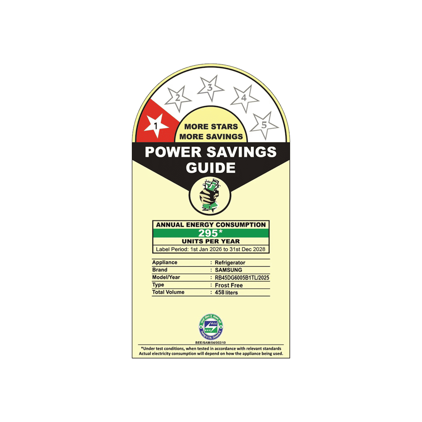 Samsung RB45 458 Litres 1 Star Frost Free Double Door Bottom Mount Smart Wifi Enabled Refrigerator with SpaceMax Technology (RB45DG6005B1TL, Black Doi) (2026 Model)_2