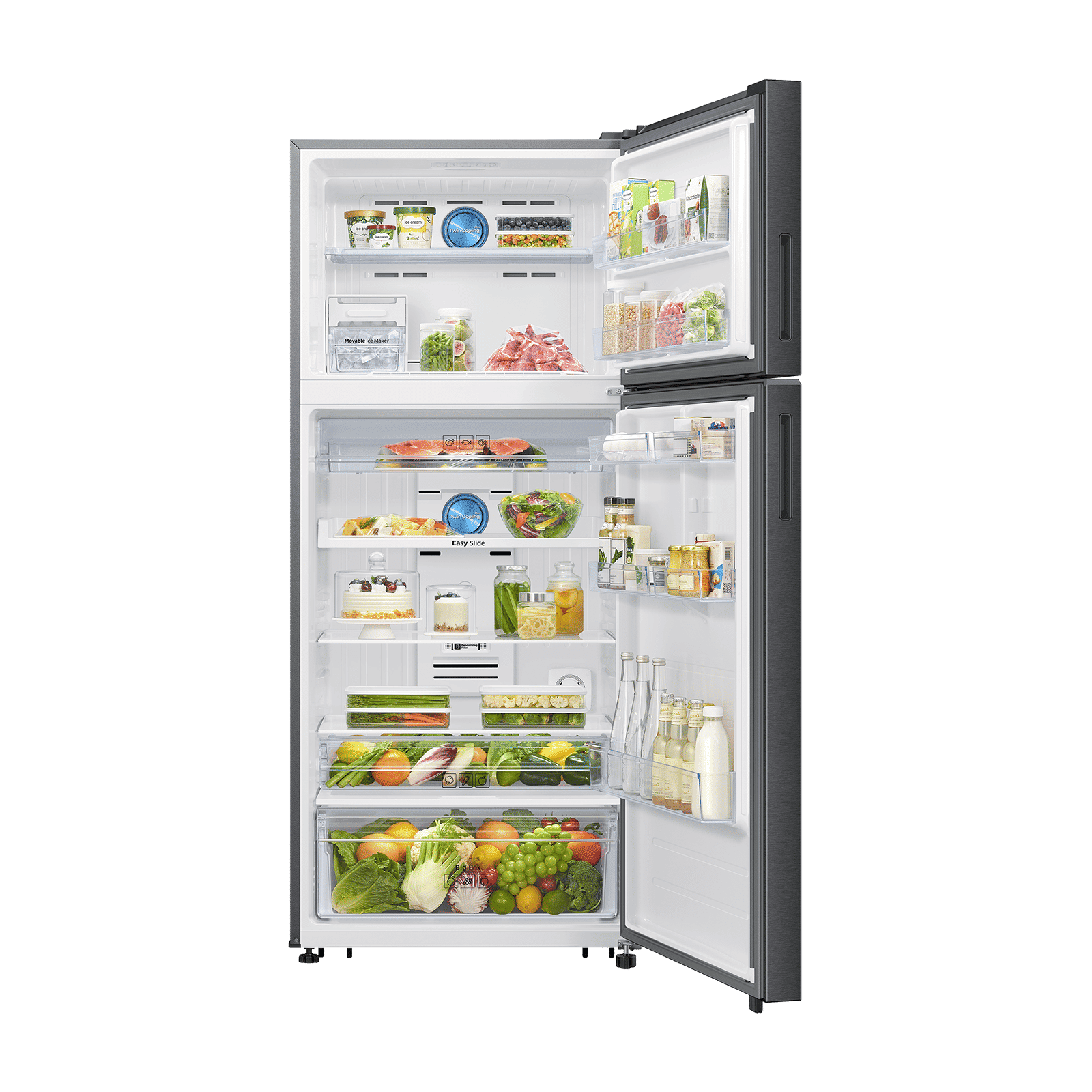 Samsung RT56 530 Litres 1 Star Frost Free Double Door Smart Wifi Enabled Convertible Refrigerator with Twin Cooling Plus Technology (RT56HG7A61B1TL, Black Doi)_4