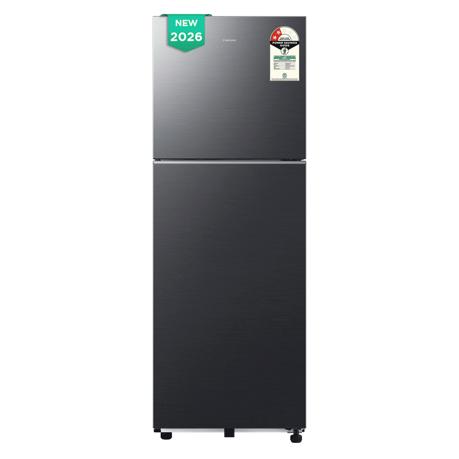 Samsung H28 236 Litres 2 Star Frost Free Double Door Smart Wifi Enabled Convertible Refrigerator with Power Cool (RT80H28U2FHL, Black Doi) (2026 Model)_1