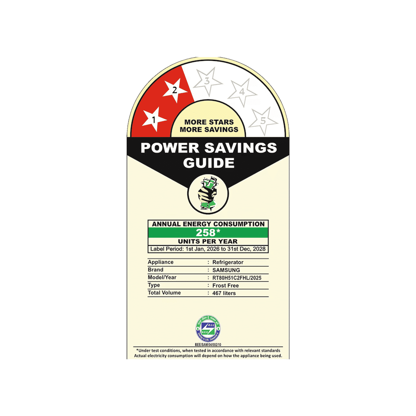 Samsung RT80 467 Litres 2 Star Frost Free Double Door Smart Wifi Enabled Convertible Refrigerator with Twin Cooling Plus Technology (RT80H51C2FHL, Black Doi) Samsung RT80 467 Litres 2 Star Frost Free Double Door Smart Wifi Enabled Convertible Refrigerator with Twin Cooling Plus Technology (RT80H51C2FHL, Black Doi)_2