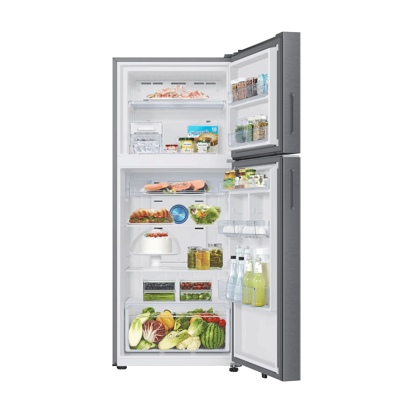 Samsung RT45 419 Litres 2 Star Frost Free Double Door Smart Wifi Enabled Convertible Refrigerator With SmartThings AI Energy Mode (RT45HG6A22SLHL, EZ Clean Steel) Samsung RT45 419 Litres 2 Star Frost Free Double Door Smart Wifi Enabled Convertible Refrigerator With SmartThings AI Energy Mode (RT45HG6A22SLHL, EZ Clean Steel)_6