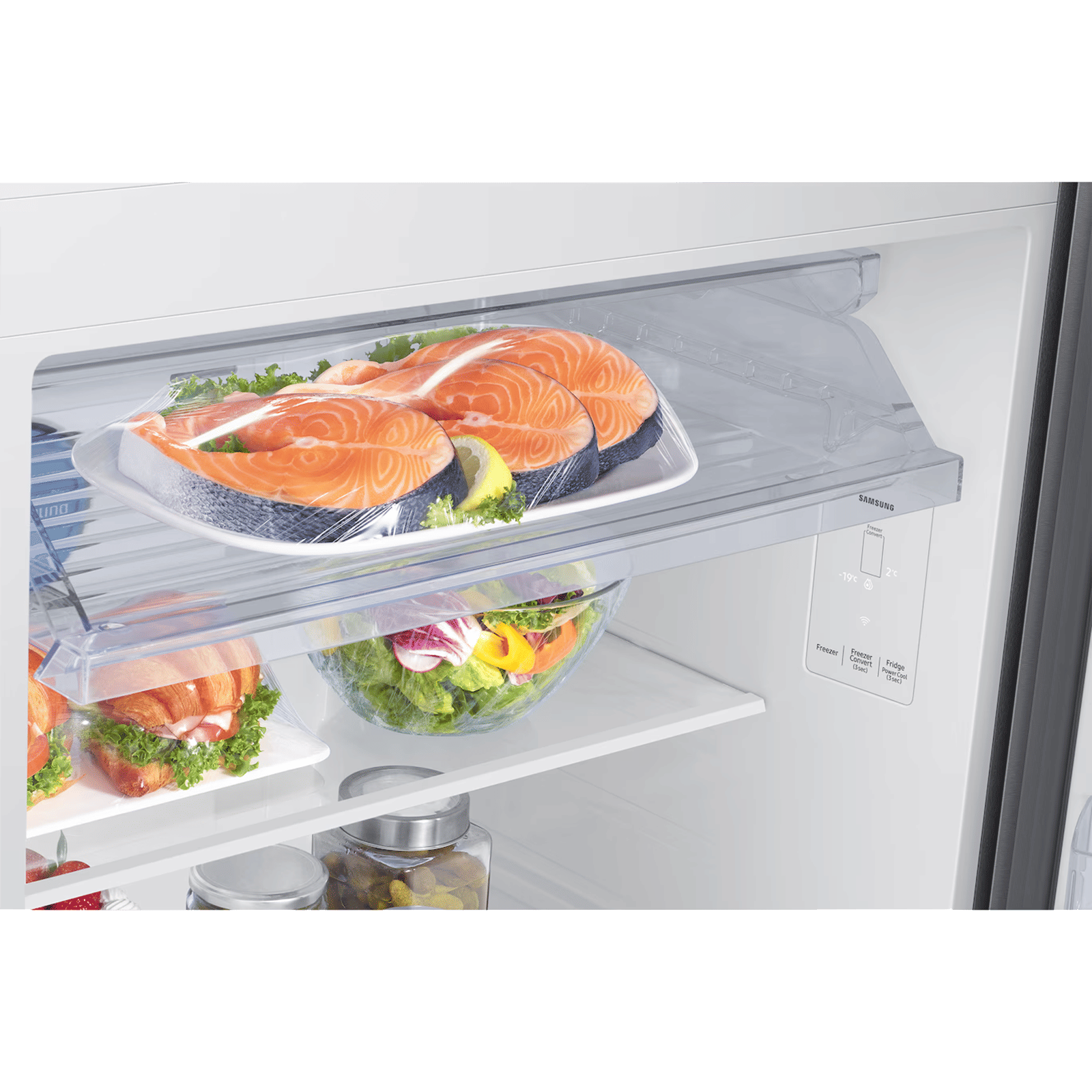 Samsung RT45 419 Litres 2 Star Frost Free Double Door Smart Wifi Enabled Convertible Refrigerator With SmartThings AI Energy Mode (RT45HG6A22SLHL, EZ Clean Steel) Samsung RT45 419 Litres 2 Star Frost Free Double Door Smart Wifi Enabled Convertible Refrigerator With SmartThings AI Energy Mode (RT45HG6A22SLHL, EZ Clean Steel)_8