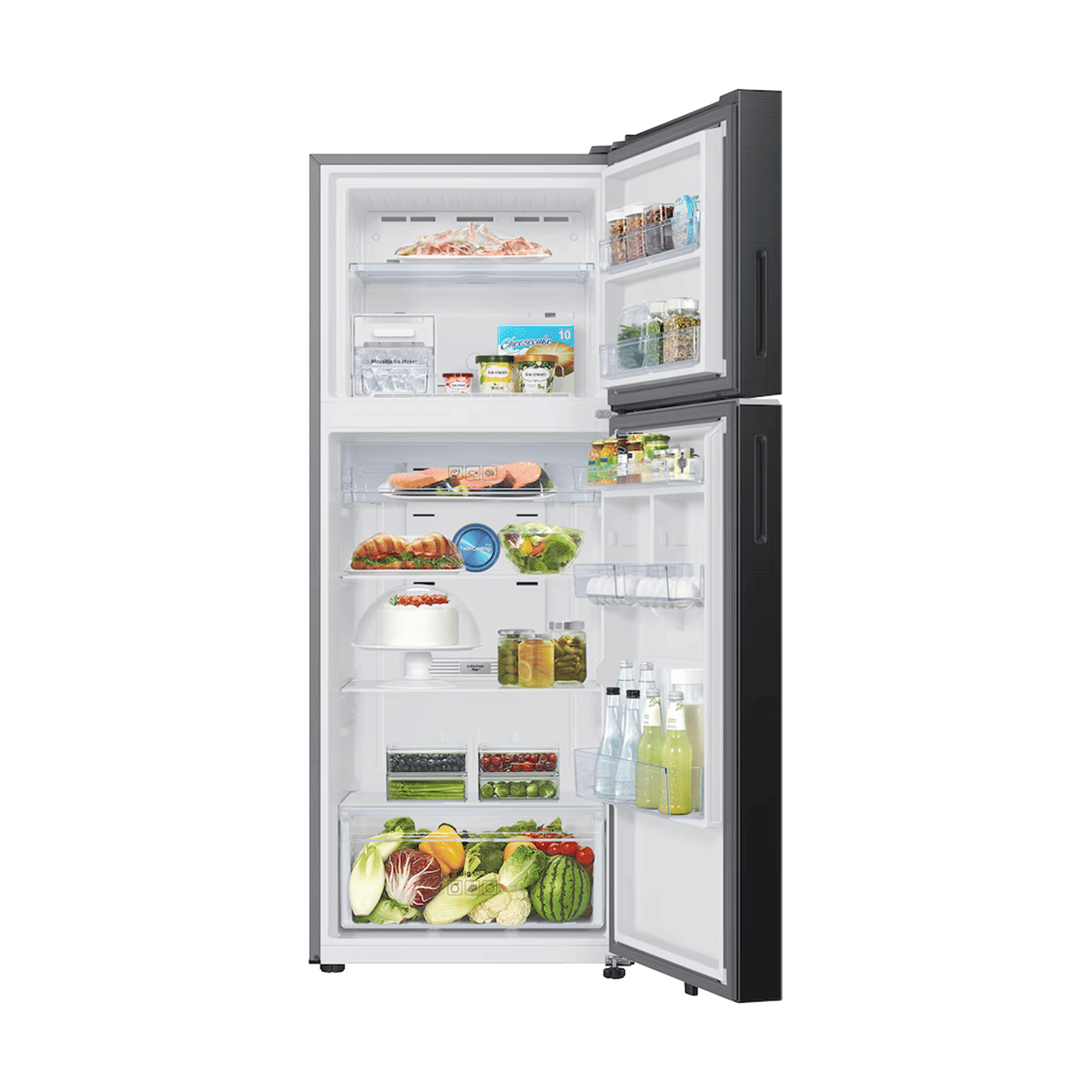 Samsung RT41 396 Litres 2 Star Frost Free Double Door Smart Wifi Enabled Convertible Refrigerator with SmartThings AI Energy Mode (RT41HG6A42B1HL, Black DOI) Samsung RT41 396 Litres 2 Star Frost Free Double Door Smart Wifi Enabled Convertible Refrigerator with SmartThings AI Energy Mode (RT41HG6A42B1HL, Black DOI)_7