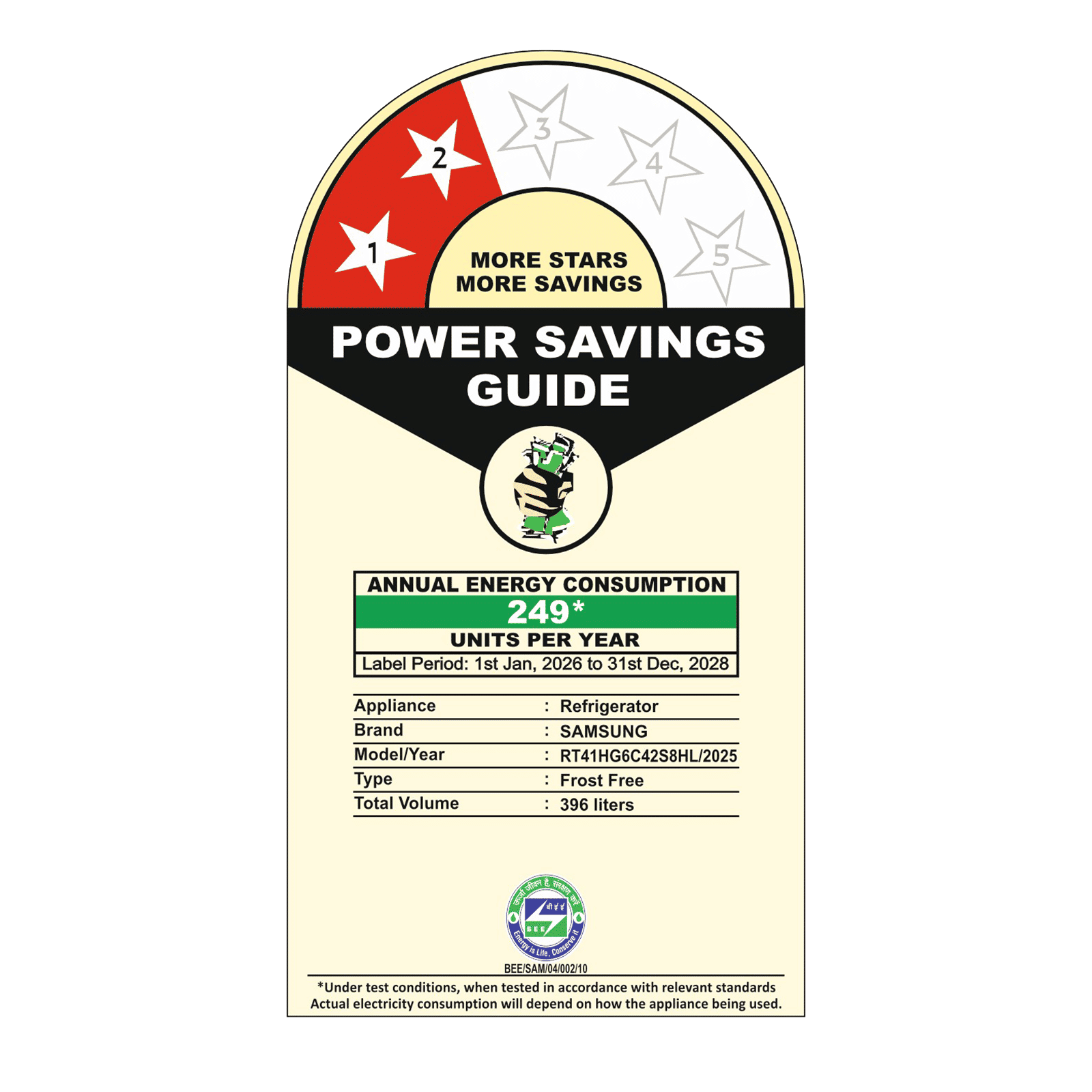 Samsung RT41 396 Litres 2 Star Frost Free Double Door Convertible Refrigerator With Active Fresh Filter+ (RT41HG6C42S8HL, Elegant Inox) (2026 Model) Samsung RT41 396 Litres 2 Star Frost Free Double Door Convertible Refrigerator With Active Fresh Filter+ (RT41HG6C42S8HL, Elegant Inox) (2026 Model)_2