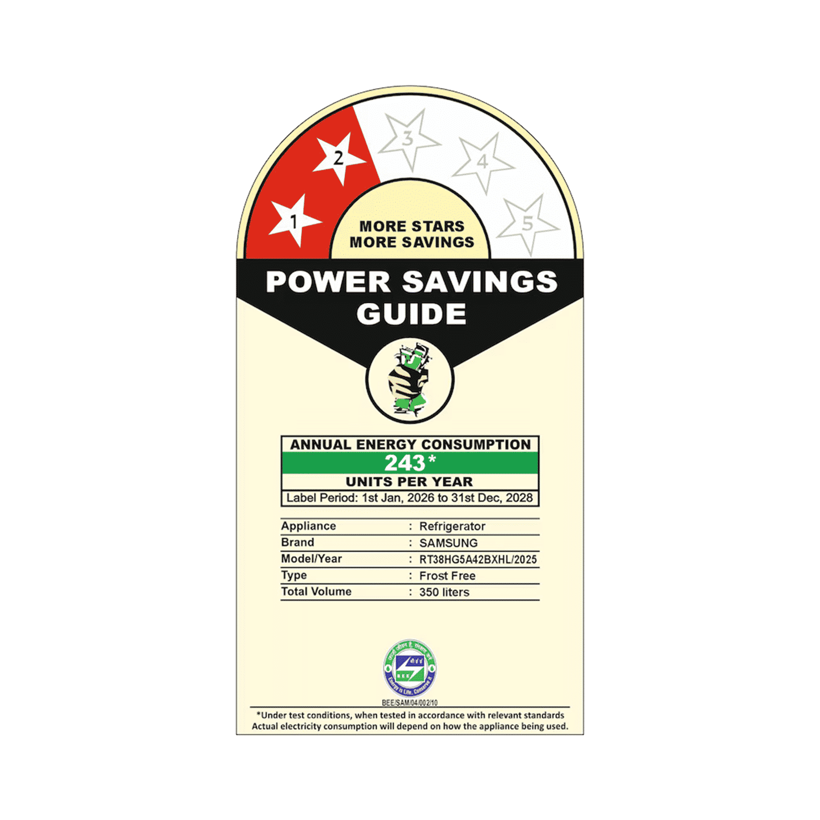 Samsung RT38 396 Litres 2 Star Frost Free Double Door Smart Wifi Enabled Convertible Refrigerator With Active Fresh Filter+ (RT38HG5A42BXHL, Luxe Black)_2