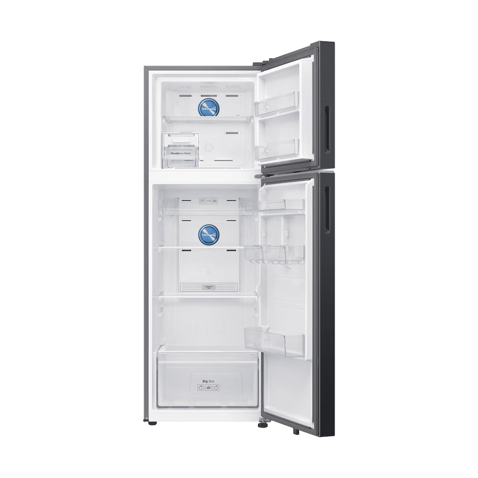 Samsung RT38 396 Litres 2 Star Frost Free Double Door Smart Wifi Enabled Convertible Refrigerator With Active Fresh Filter+ (RT38HG5A42BXHL, Luxe Black)_5