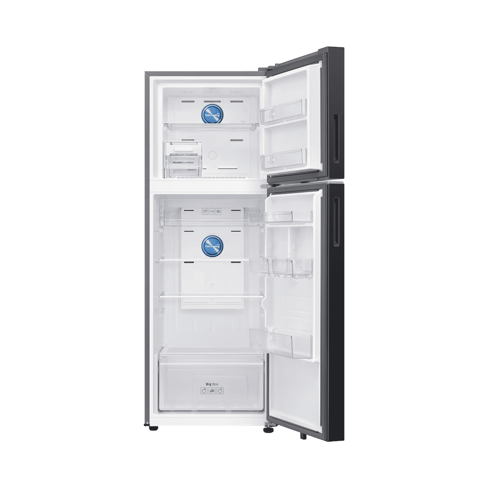 Samsung RT34 330 Litres 2 Star Frost Free Double Door Smart Wifi Enabled Convertible Refrigerator with Twin Cooling Plus Technology (RT34HG5A42BXHL, Luxe Black) Samsung RT34 330 Litres 2 Star Frost Free Double Door Smart Wifi Enabled Convertible Refrigerator with Twin Cooling Plus Technology (RT34HG5A42BXHL, Luxe Black)_5