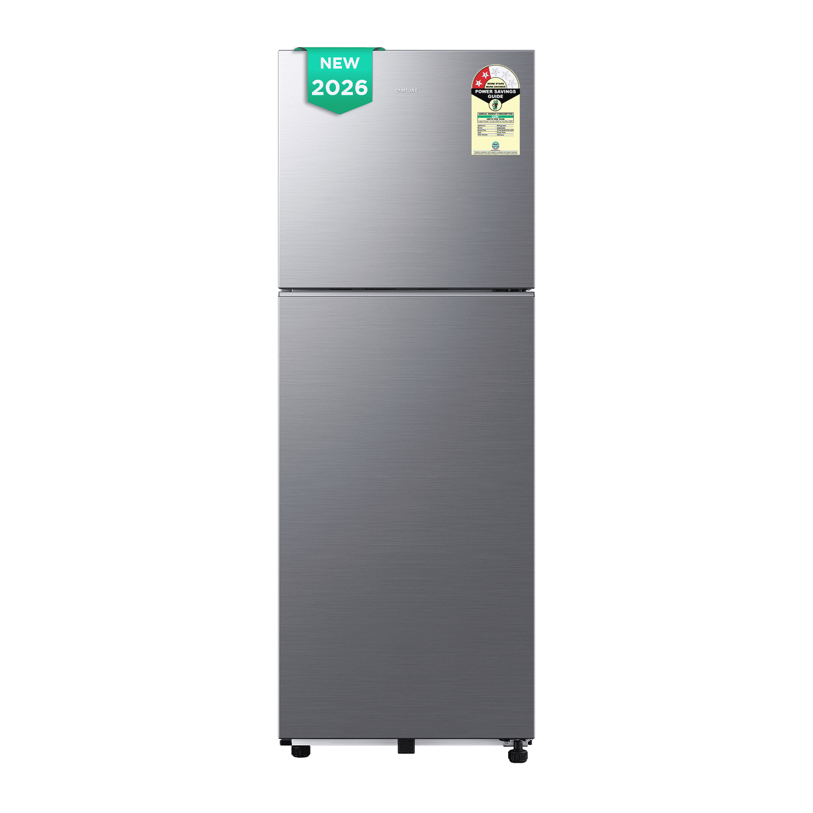 Samsung H28 236 Litres 2 Star Frost Free Double Door Refrigerator with All Around Cooling (RT40H28W2PNL, Elegant Inox) (2026 Model)_1