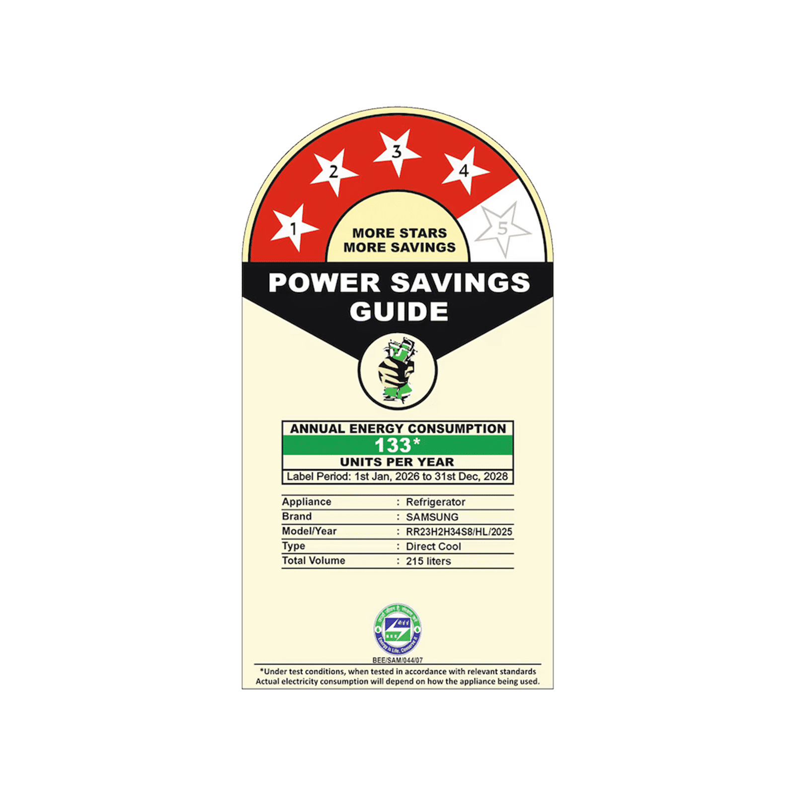 Samsung RR23 215 Litres 4 Star Direct Cool Single Door Refrigerator with Anti Bacterial Gasket (RR23H2H34S8/HL, Elegant Inox) Samsung RR23 215 Litres 4 Star Direct Cool Single Door Refrigerator with Anti Bacterial Gasket (RR23H2H34S8/HL, Elegant Inox)_2