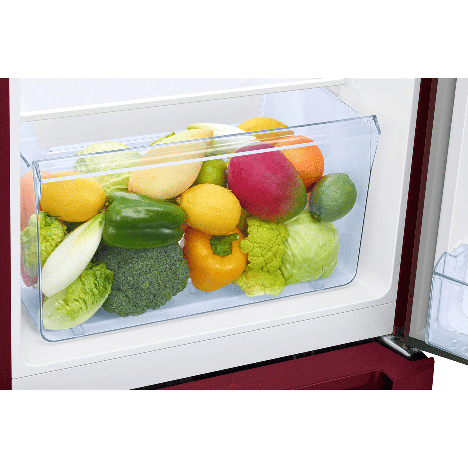 Samsung RR21 189 Litres 4 Star Direct Cool Single Door Refrigerator with Anti Bacterial Gasket (RR21H2H24RZ/HL, Midnight Blossom Red) Samsung RR21 189 Litres 4 Star Direct Cool Single Door Refrigerator with Anti Bacterial Gasket (RR21H2H24RZ/HL, Midnight Blossom Red)_12