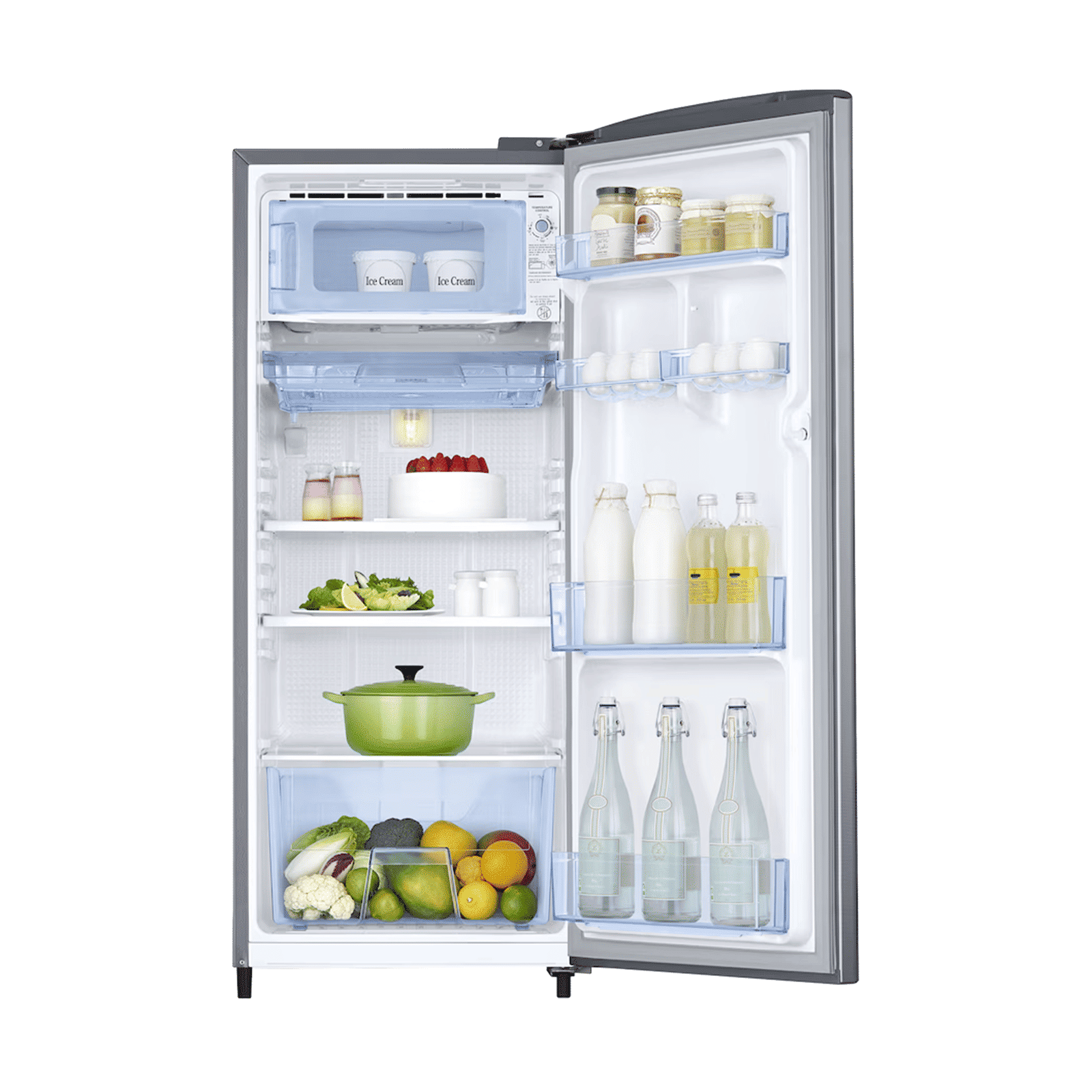 Samsung RR20 183 Litres 3 Star Direct Cool Single Door Refrigerator with Anti Bacterial Gasket (RR20H2723S8/NL, Elegant Inox) Samsung RR20 183 Litres 3 Star Direct Cool Single Door Refrigerator with Anti Bacterial Gasket (RR20H2723S8/NL, Elegant Inox)_6