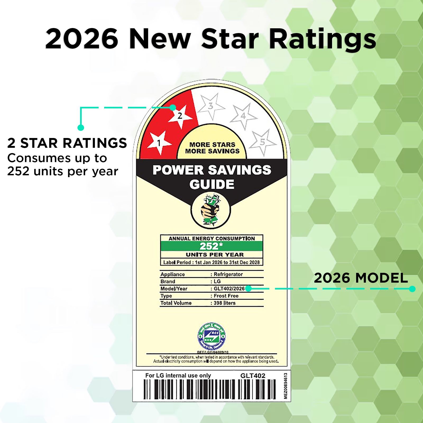 LG 398 Litres 2 Star Frost Free Double Door Smart Wifi Enabled Convertible Refrigerator with Multi Air Flow (GLT4026SNPZ, Shiny Steel) (2026 Model) LG 398 Litres 2 Star Frost Free Double Door Smart Wifi Enabled Convertible Refrigerator with Multi Air Flow (GLT4026SNPZ, Shiny Steel) (2026 Model)_2