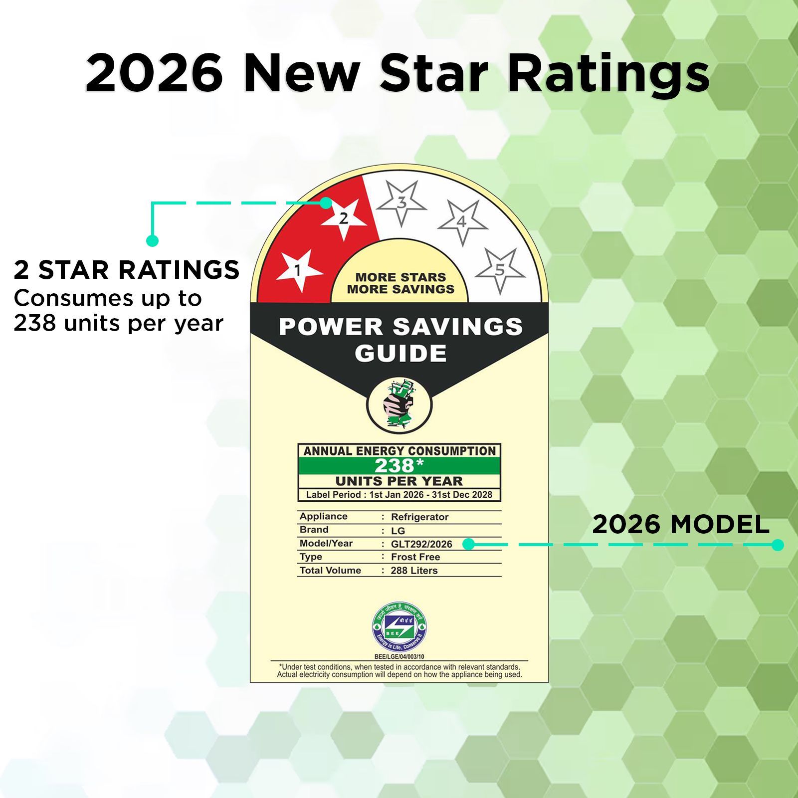 LG 288 Litres 2 Star Frost Free Double Door Convertible Refrigerator with Smart Diagnosis (GLT2926PDPZ, Shiny Steel) (2026 Model)_4