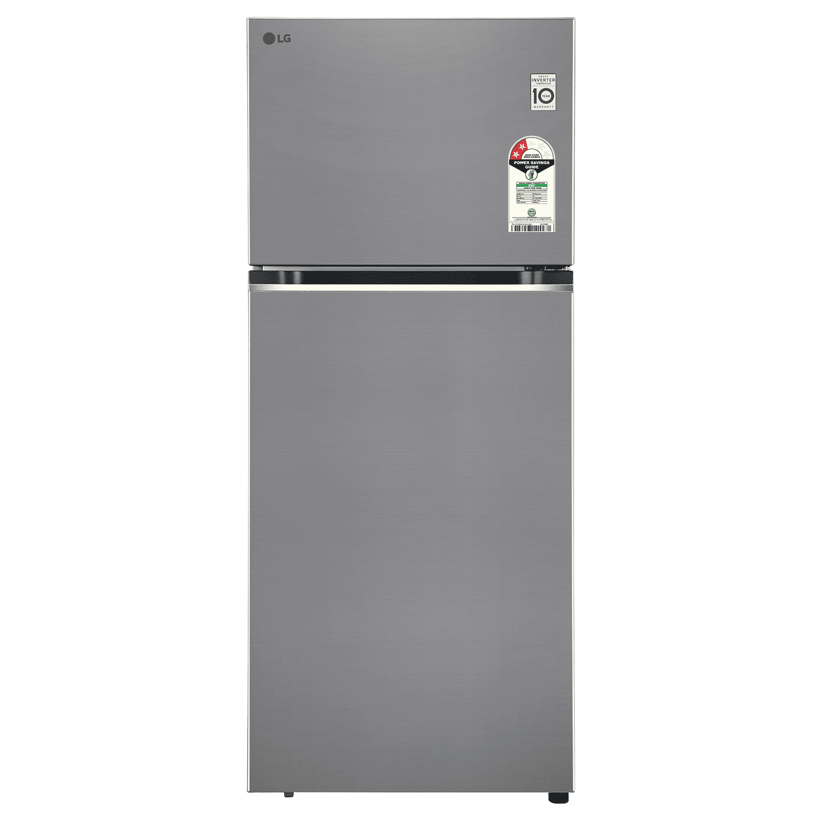 LG 380 Litres 2 Star Frost Free Double Door Smart Wifi Enabled Convertible Refrigerator with Multi Air Flow (GLT3826SNPZ, Shiny Steel)_1