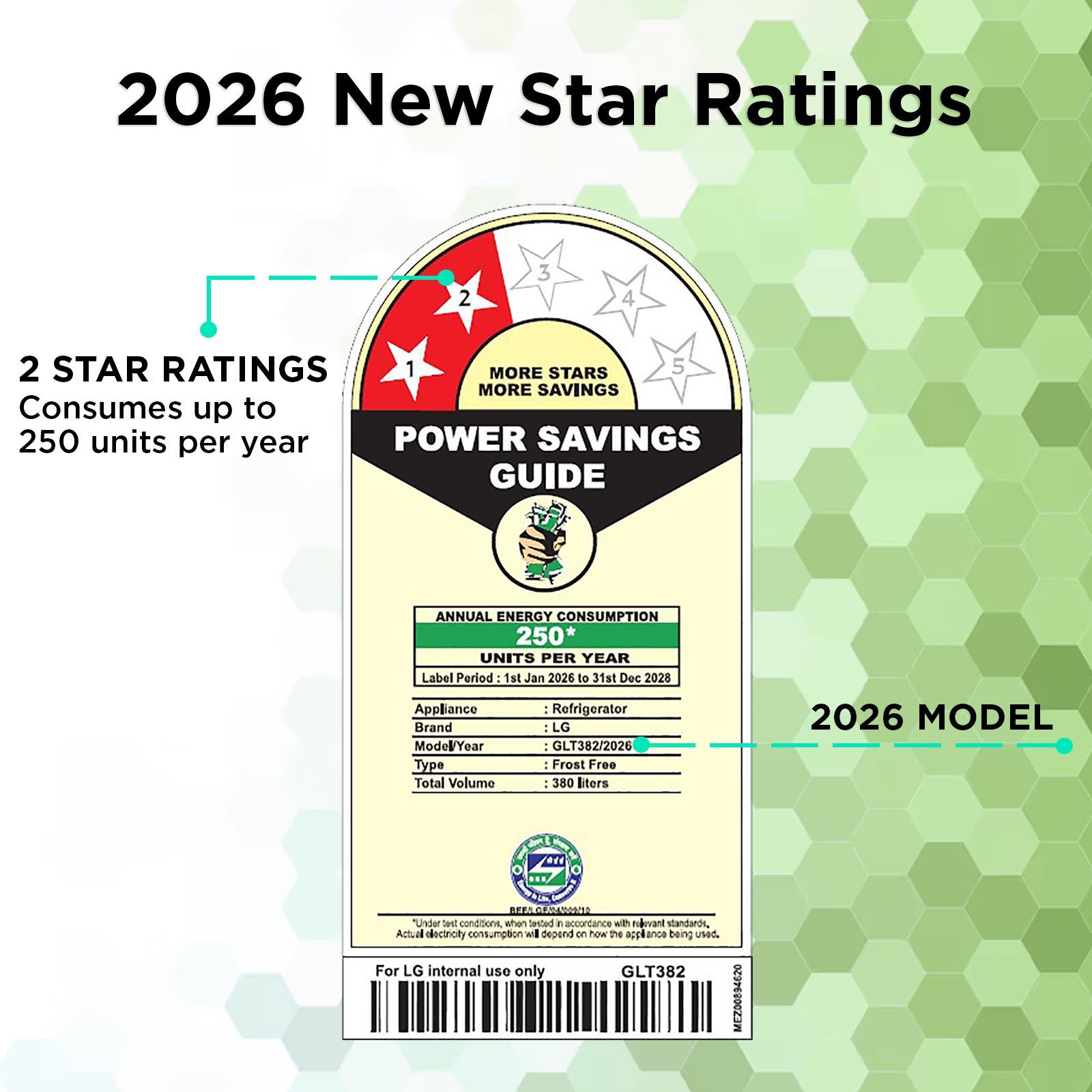 LG 380 Litres 2 Star Frost Free Double Door Smart Wifi Enabled Convertible Refrigerator with Multi Air Flow (GLT3826SNPZ, Shiny Steel) (2026 Model)_4