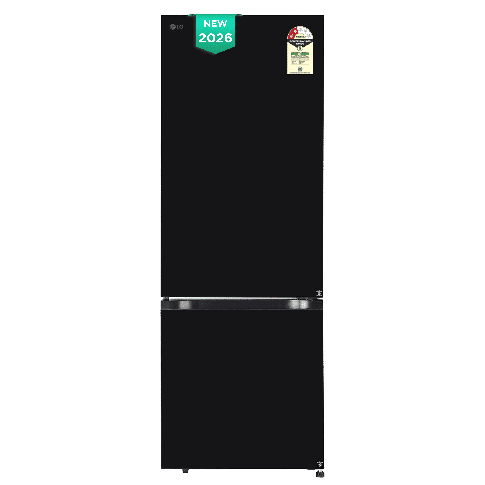 LG 340 Litres 2 Star Frost Free Double Door Bottom Mount Smart Wifi Enabled Convertible Refrigerator with Dual Veg Basket (GLB3426BEBM, Black Mirror) (2026 Model)_1