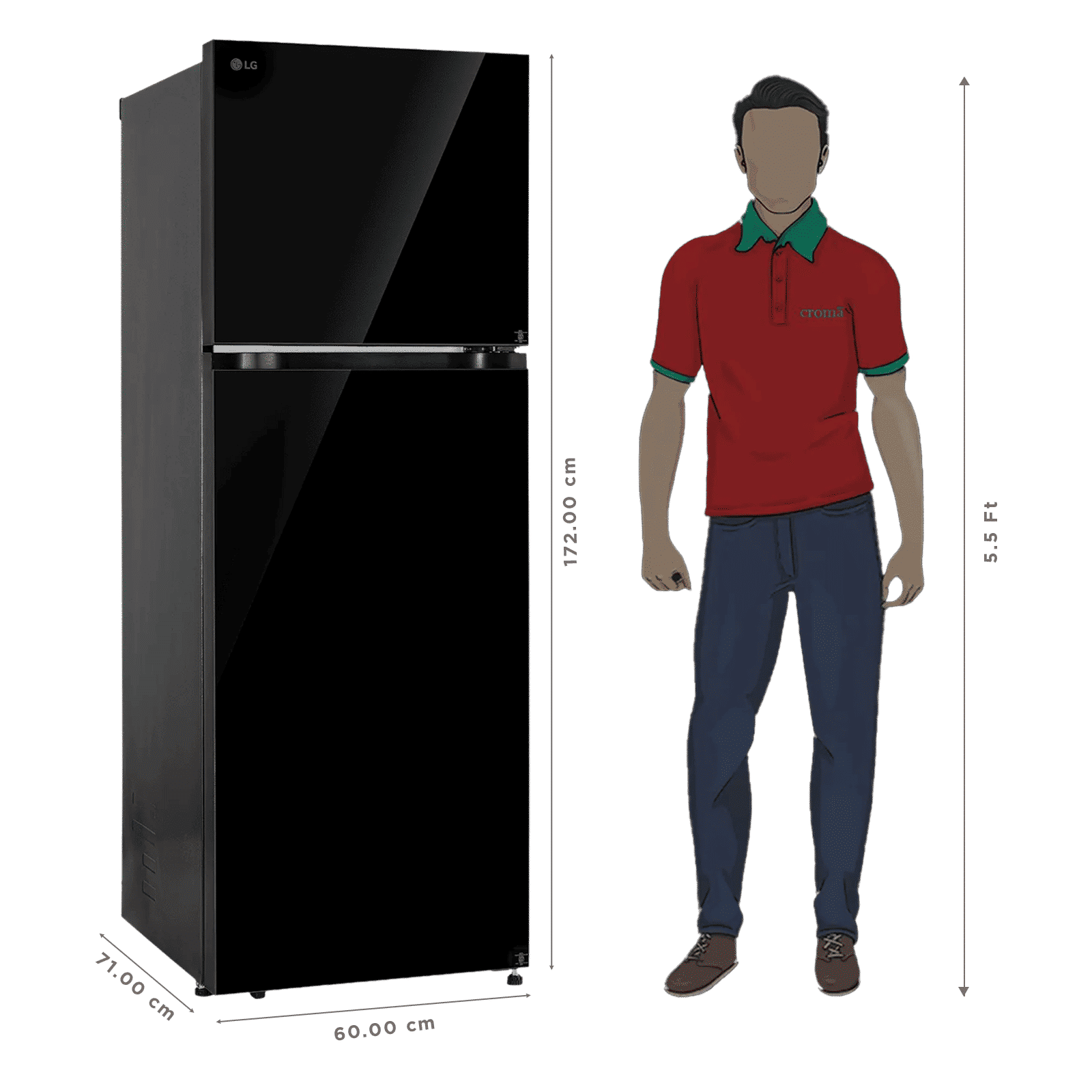 LG 343 Litres 2 Star Frost Free Double Door Convertible Refrigerator with Smart Inverter Compressor (GLT3426SNBM, Black Mirror) (2026 Model) LG 343 Litres 2 Star Frost Free Double Door Convertible Refrigerator with Smart Inverter Compressor (GLT3426SNBM, Black Mirror) (2026 Model)_3