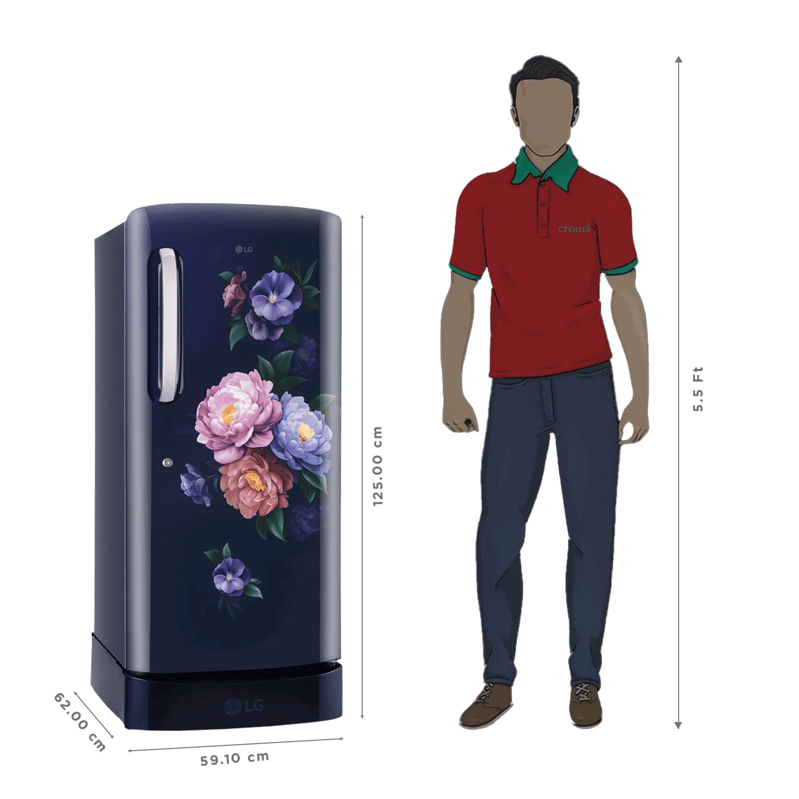 LG 210 Litres 5 Star Direct Cool Single Door Refrigerator with Anti Bacterial Gasket (GLD2256ZARS, Royal Spring) (2026 Model) LG 210 Litres 5 Star Direct Cool Single Door Refrigerator with Anti Bacterial Gasket (GLD2256ZARS, Royal Spring) (2026 Model)_3