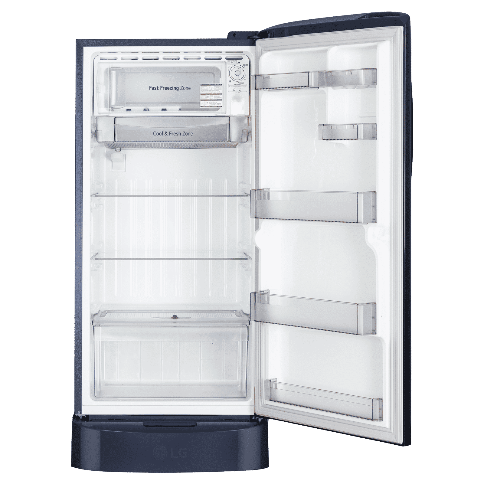 LG 210 Litres 5 Star Direct Cool Single Door Refrigerator with Anti Bacterial Gasket (GLD2256ZARS, Royal Spring) LG 210 Litres 5 Star Direct Cool Single Door Refrigerator with Anti Bacterial Gasket (GLD2256ZARS, Royal Spring)_4