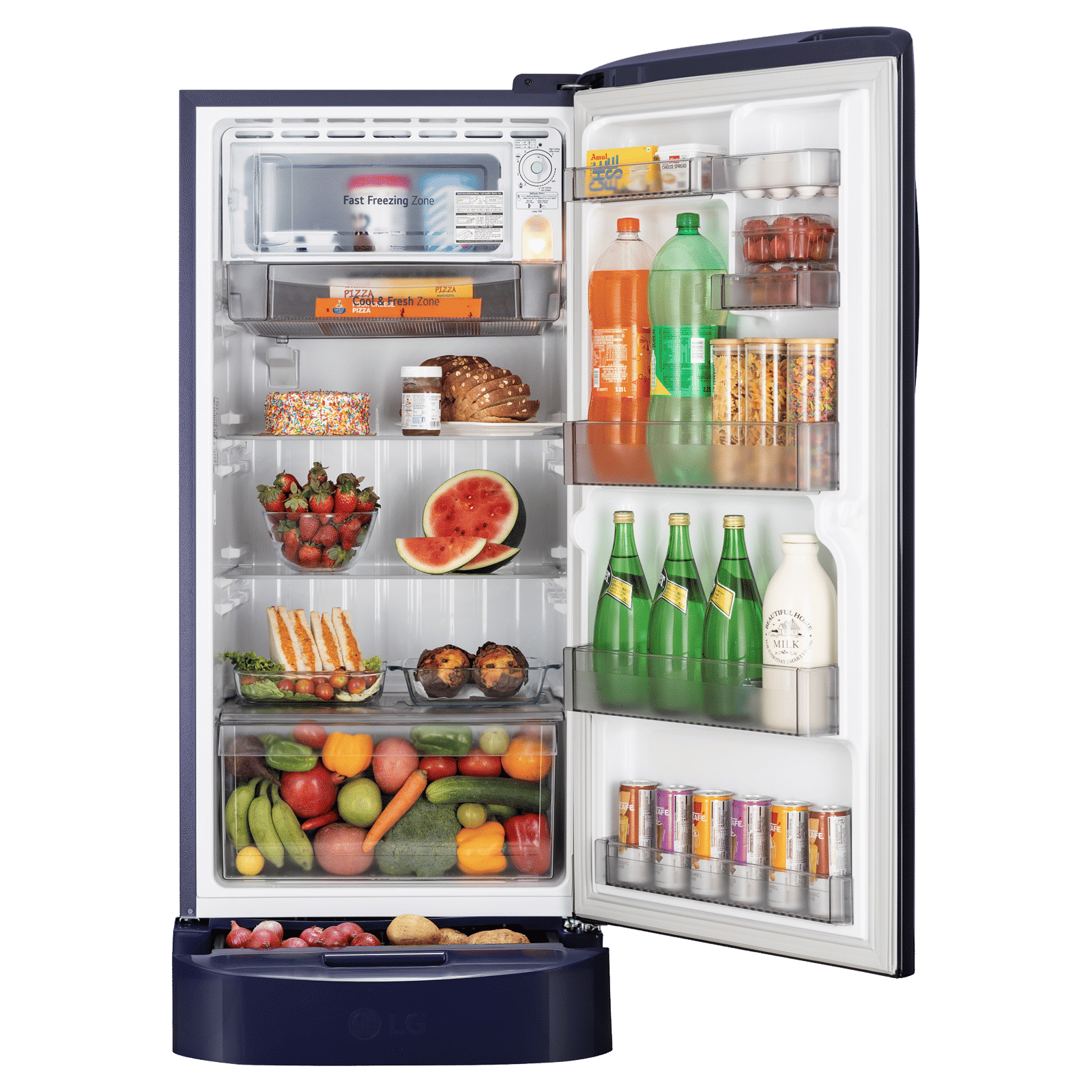 LG 210 Litres 5 Star Direct Cool Single Door Refrigerator with Anti Bacterial Gasket (GLD2256ZARS, Royal Spring) LG 210 Litres 5 Star Direct Cool Single Door Refrigerator with Anti Bacterial Gasket (GLD2256ZARS, Royal Spring)_5