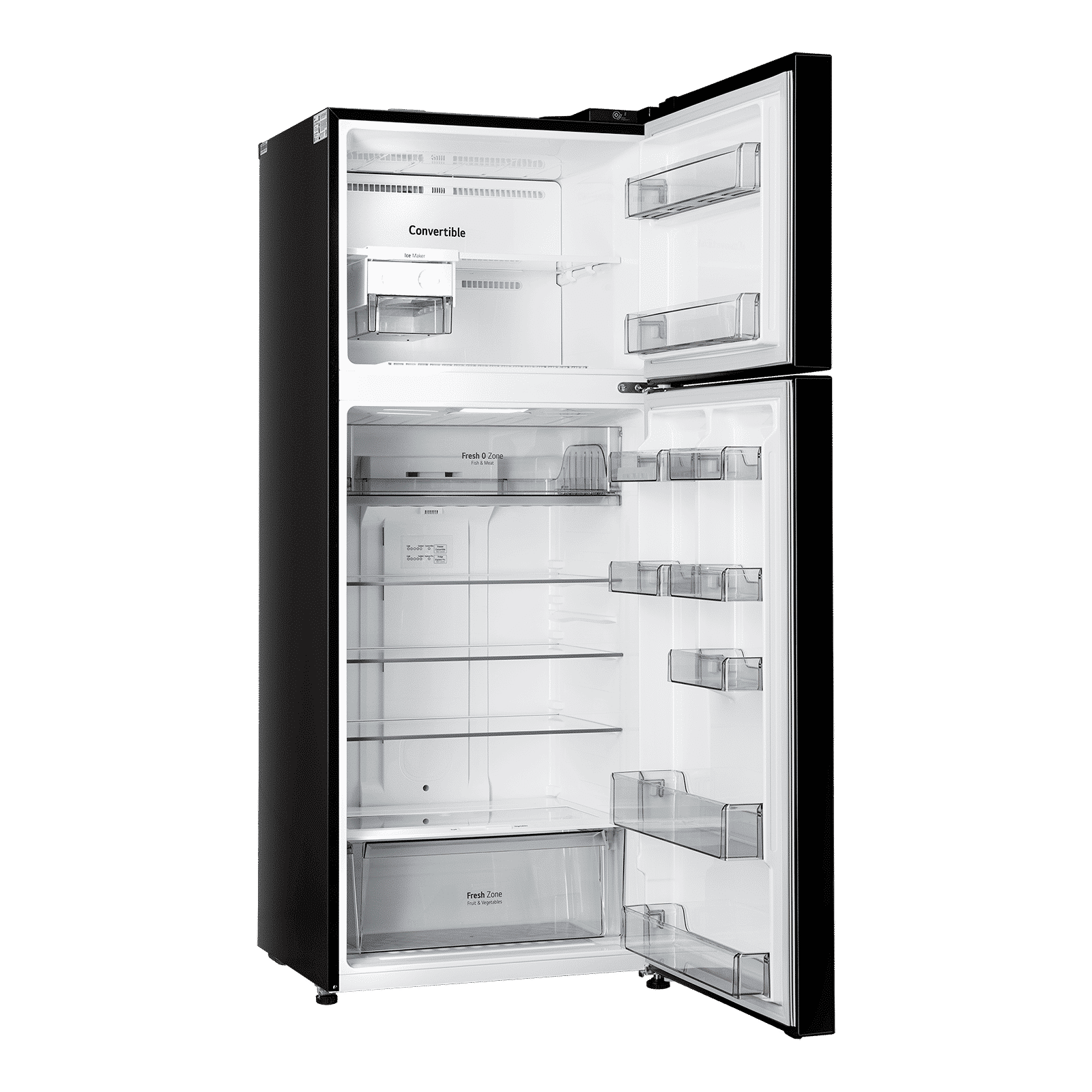 LG 446 Litres 1 Star Frost Free Double Door Convertible Refrigerator with Multi Air Flow (GLT4416CCES, Ebony Sheen)_9