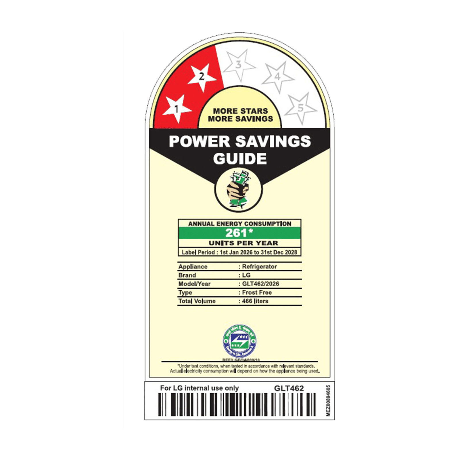 LG 466 Litres 2 Star Frost Free Double Door Smart Wifi Enabled Convertible Refrigerator with Hygiene Fresh+ (GLT4626TMES, Ebony Sheen)_2