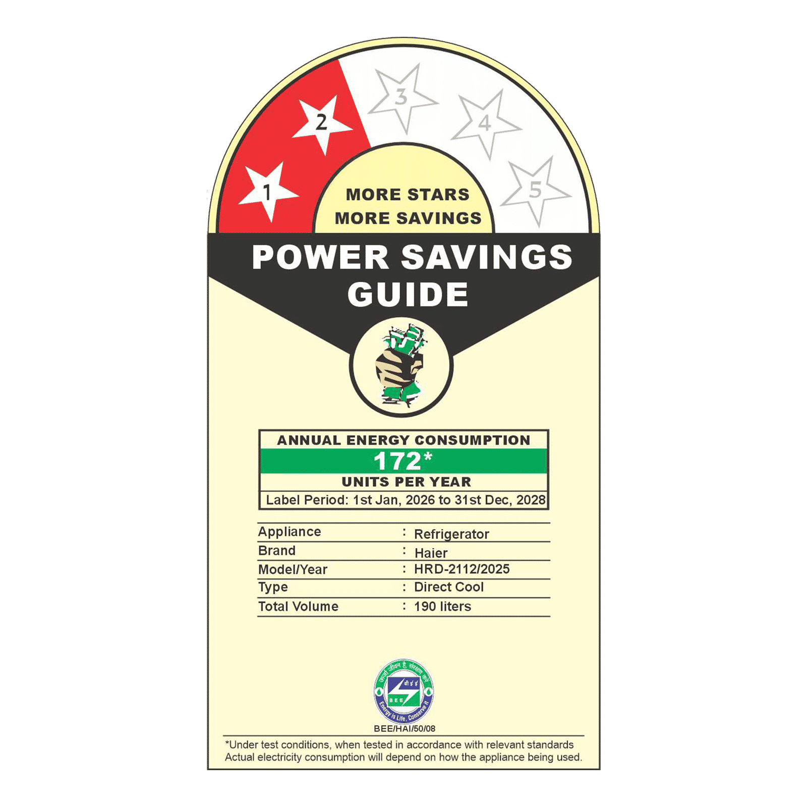 Haier 190 Litres 2 Star Direct Cool Single Door Refrigerator with Toughened Glass Shelves (HRD-2112BRBA-N, Radish Blue)_2