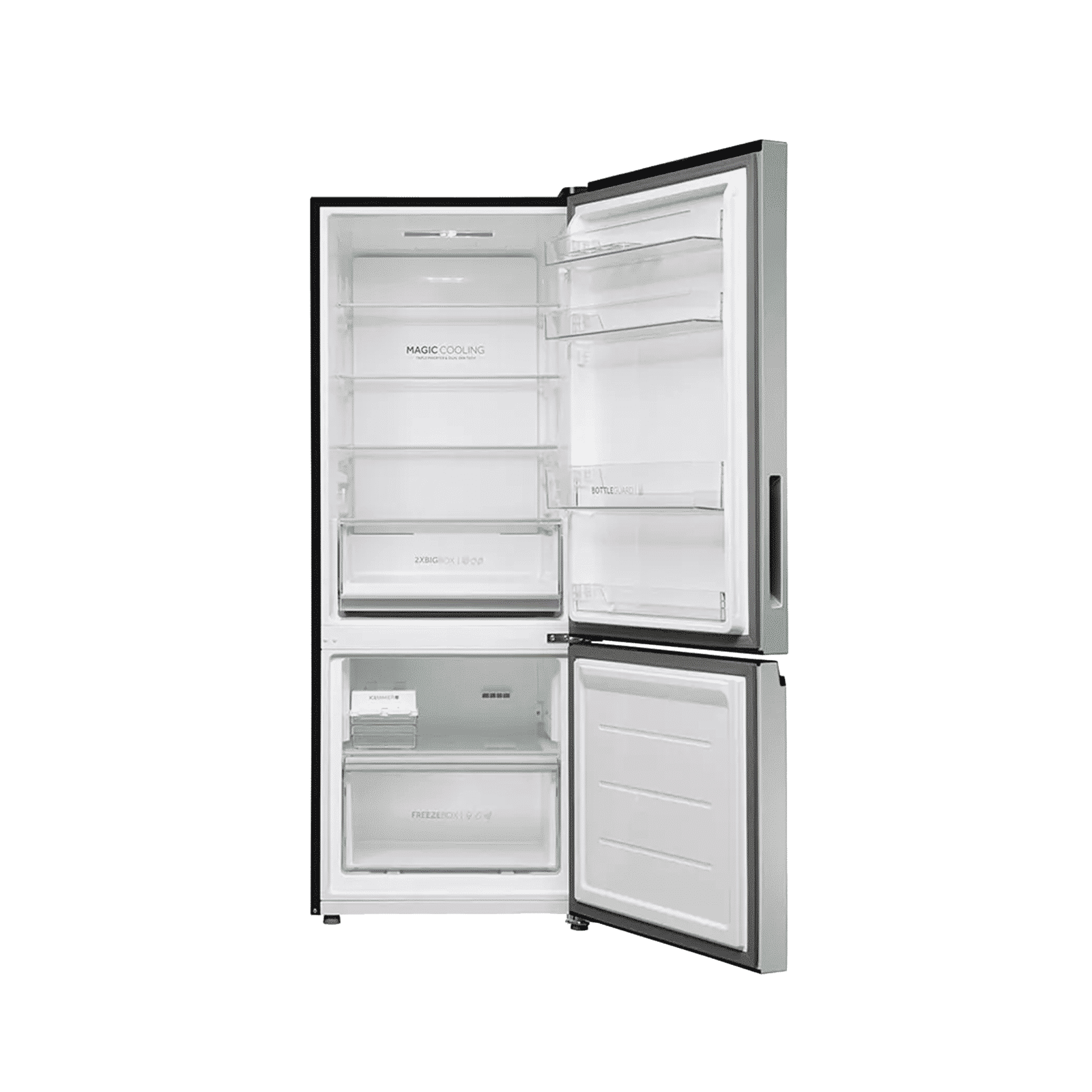 Haier 325 Litres 2 Star Frost Free Double Door Bottom Mount Convertible Refrigerator with Triple Inverter Technology (HRB-3752SGGA-P, Sage Green Glass) (2026 Model)_5