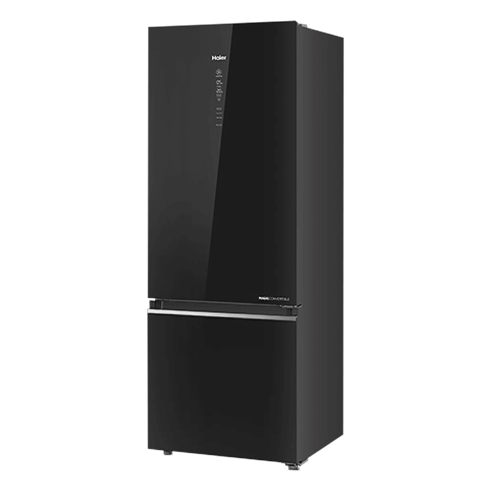 Haier 355 Litres 2 Star Frost Free Double Door Bottom Mount Convertible Refrigerator with Triple Inverter Technology (HRB-4052PKGA-P, Black Glass)_3