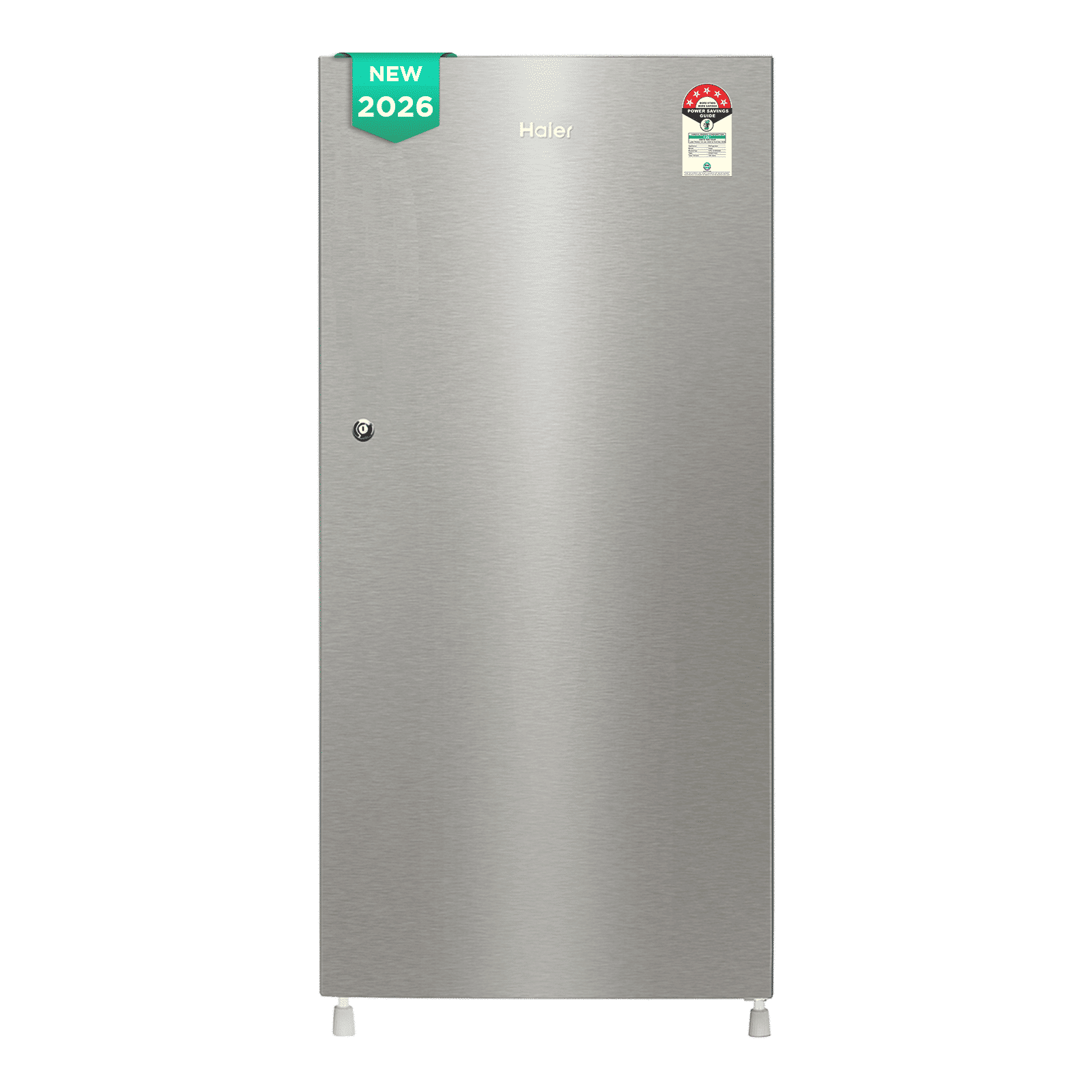 Haier 190 Litres 5 Star Direct Cool Single Door Refrigerator with Stabilizer Free Operation (HRD-2105BNSA-P, Nickel Steel) (2026 Model) (2026 Model)_1