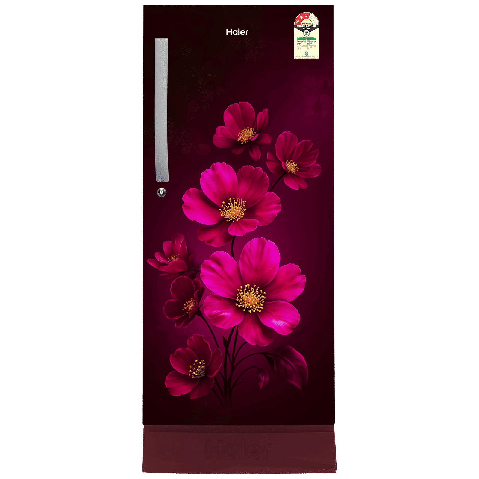 Haier 215 Litres 3 Star Direct Cool Single Door Refrigerator with Stabilizer Free Operation (HRD-2353PRXA-P, Red Xsenia)_1