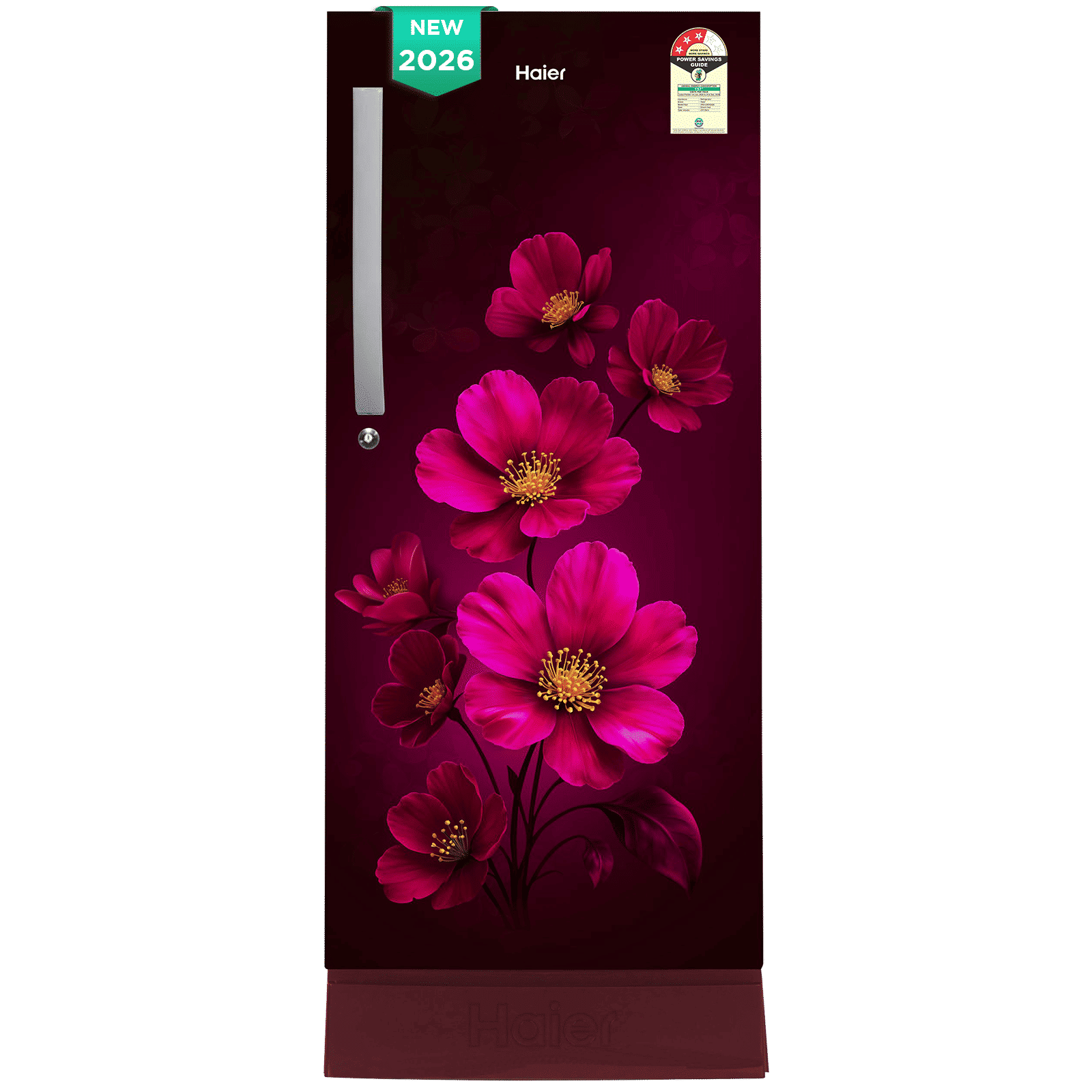 Haier 215 Litres 3 Star Direct Cool Single Door Refrigerator with Stabilizer Free Operation (HRD-2353PRXA-P, Red Xsenia) (2026 Model)_1